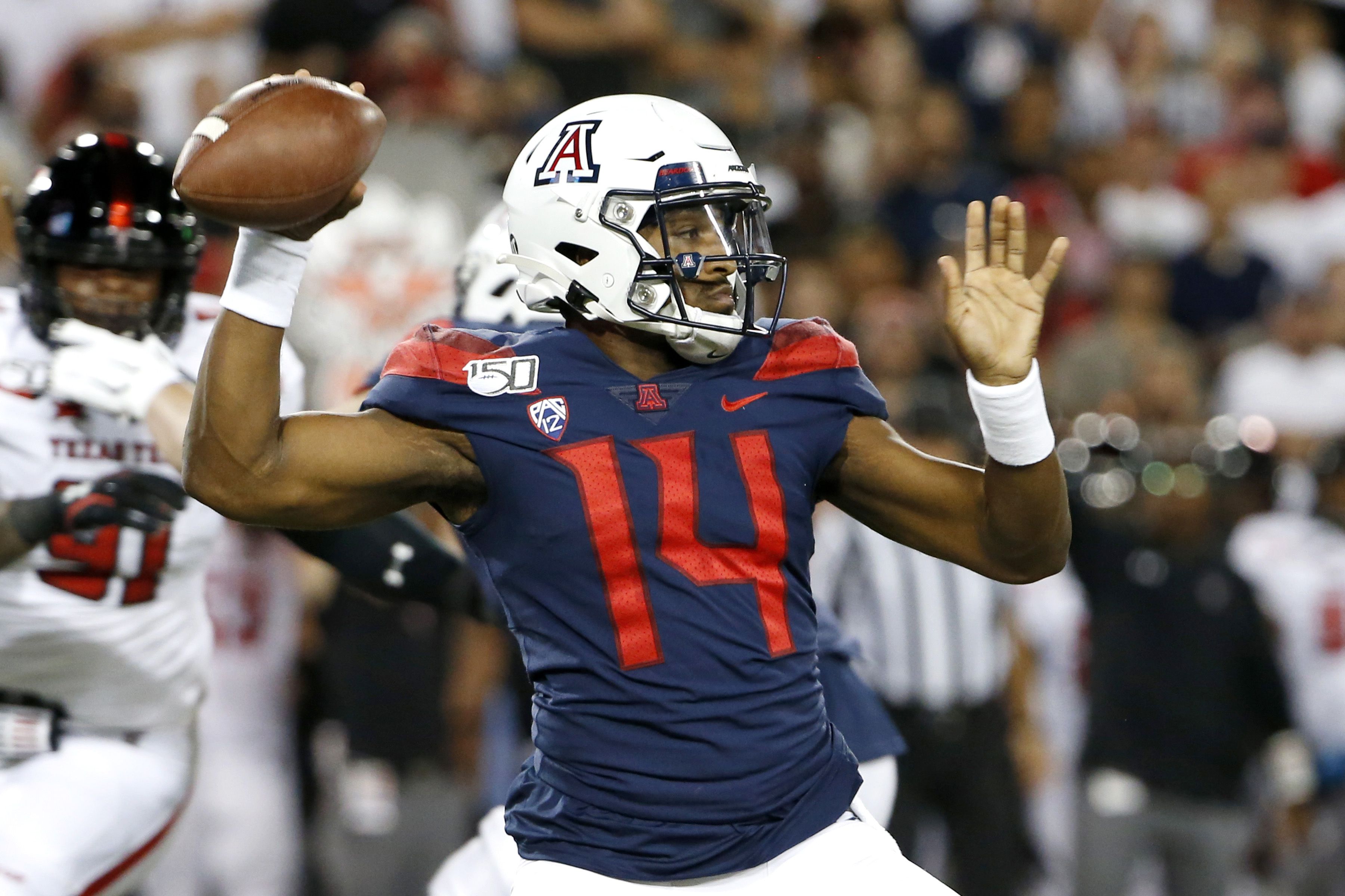 Arizona's Khalil Tate rated as No. 8 quarterback in college football by Pro  Football Focus - Arizona Desert Swarm