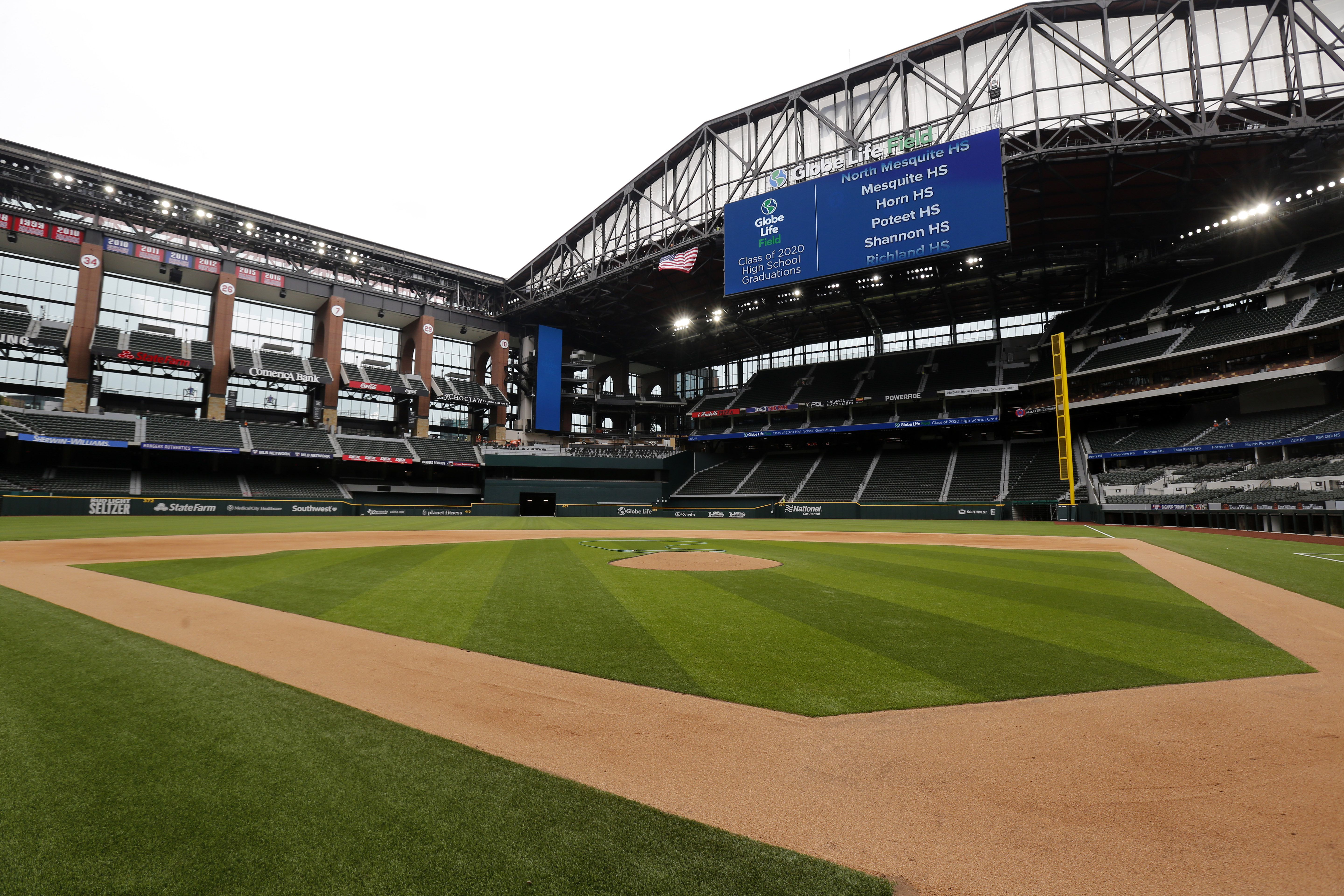 Texas Rangers games are still on hold, but Globe Life Field's