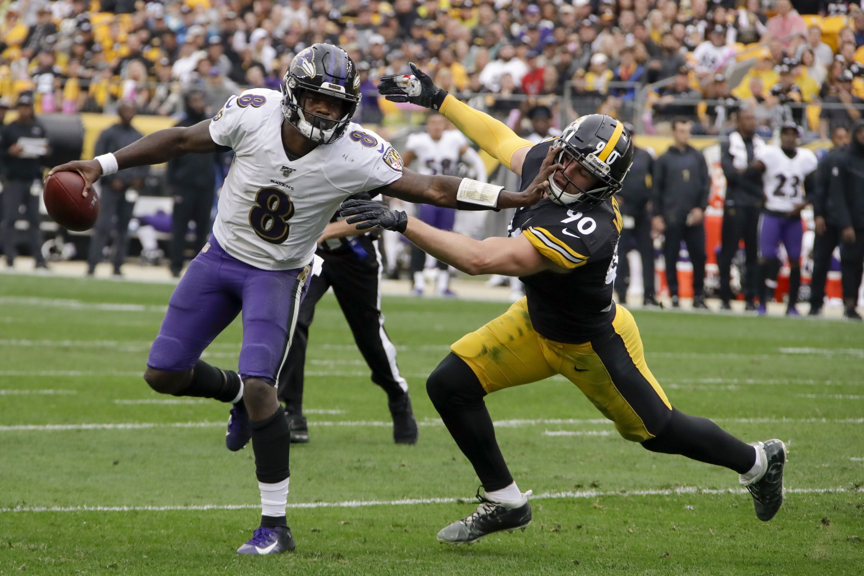 Lamar Jackson Baltimore Ravens v Steelers 2020 Images