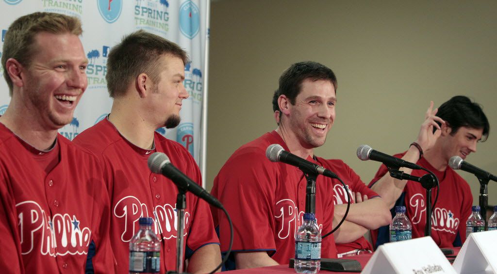 PHILLIES BELL on X: OTD 2011: The Four Aces (plus one) appear on cover of  Sports Illustrated: Roy Halladay, Cliff Lee, Cole Hamels, Roy Oswalt, Joe  Blanton. First four will prove keys