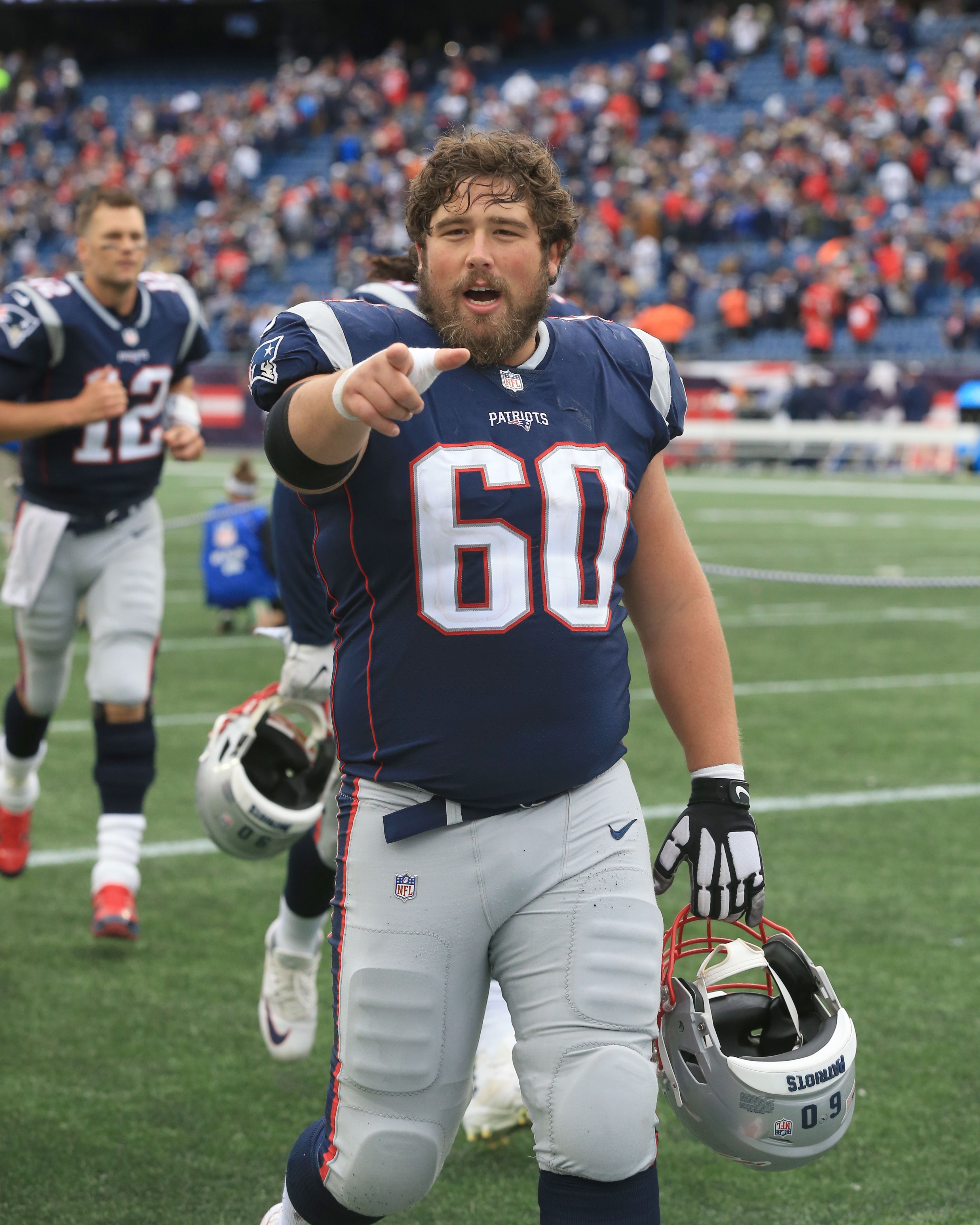 David Andrews Has Comical Response To Patriots' Fourth-Round Pick