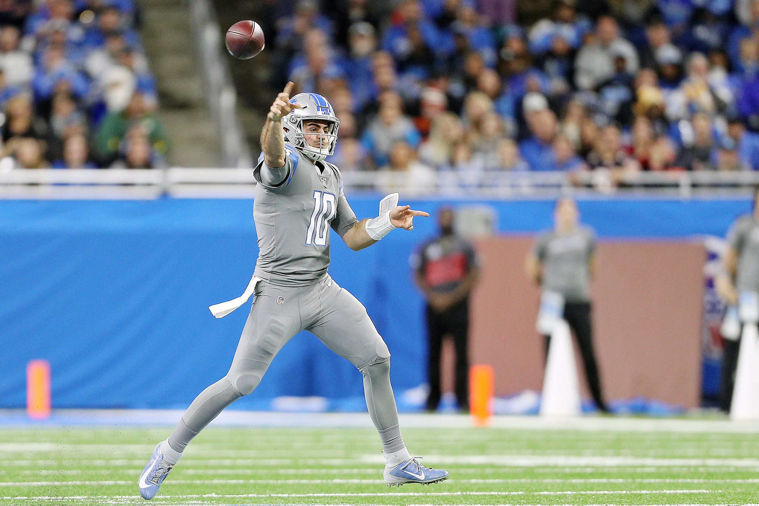 David Blough Detroit Lions Autographed 16 X 20 Blue