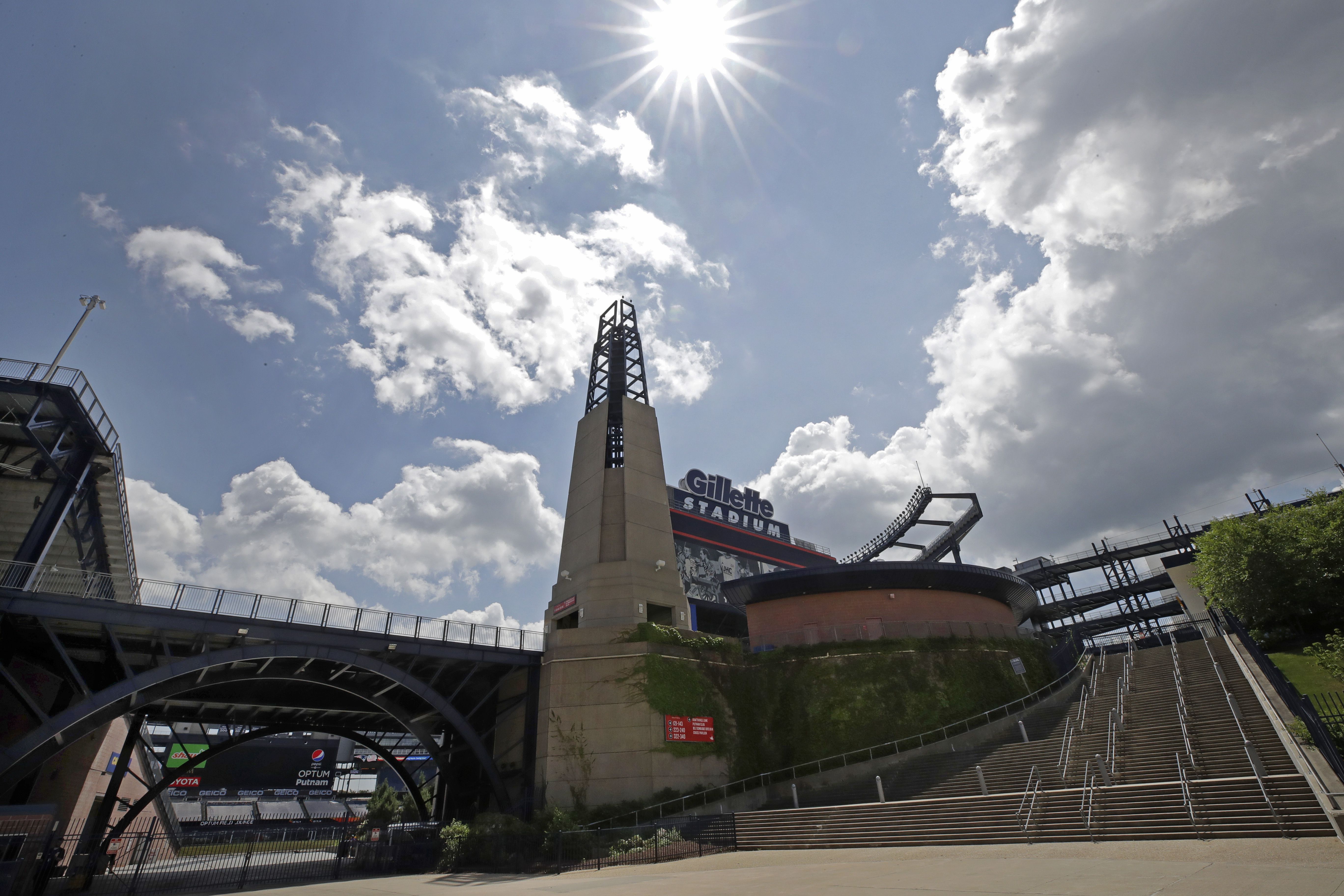 Blue Skies Over Gillette Stadium New England Patriots Photo 