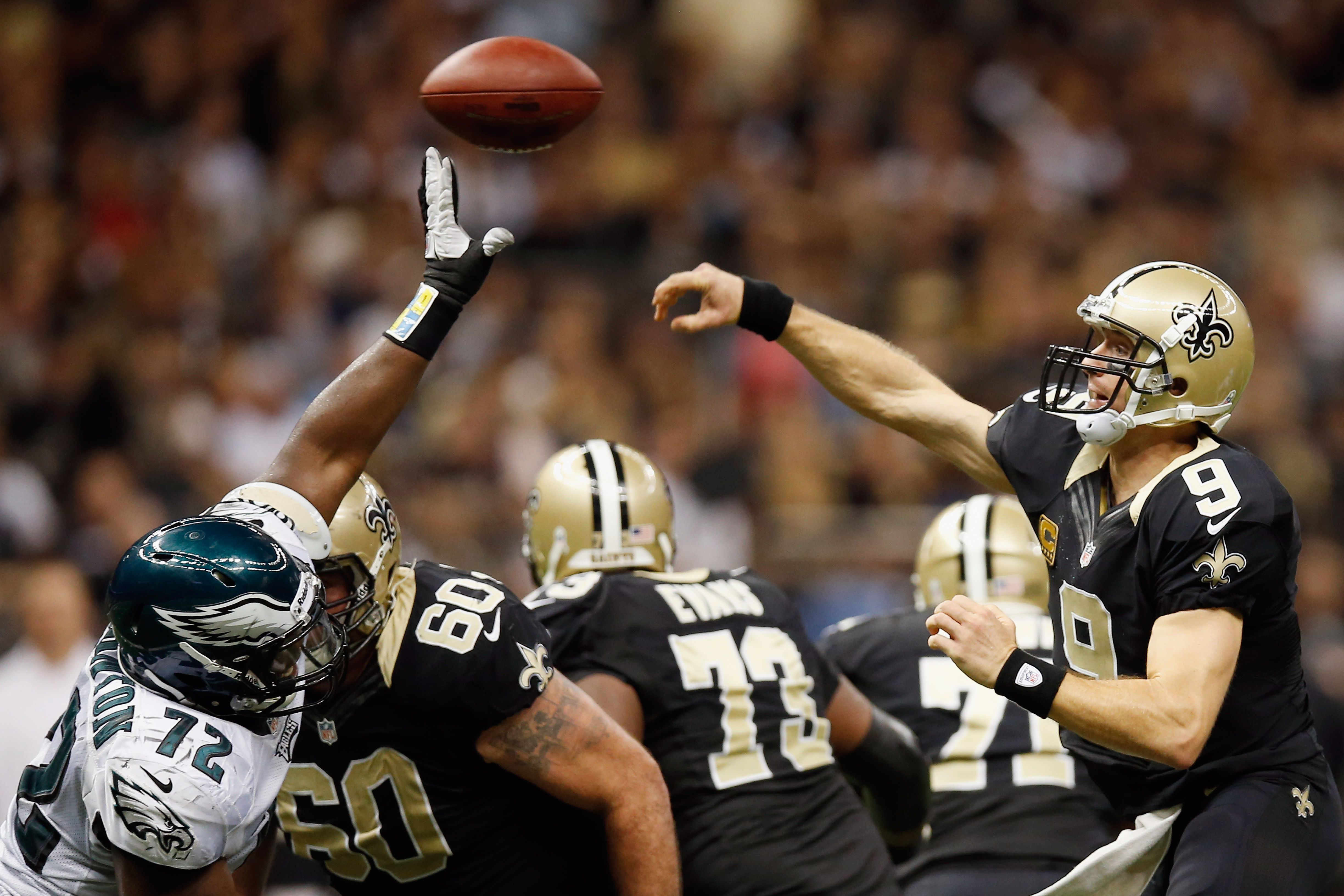 Eagles vs. Saints: Michael Vick's interception is returned 99