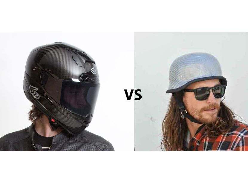Full Face VS. Open Face Helmets