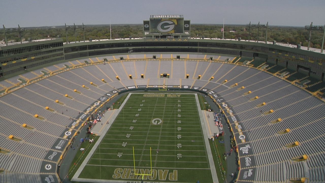 Aerial Views of Lambeau Field