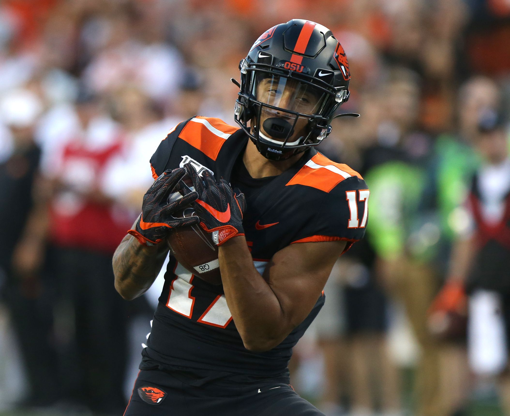 Watch: Former Oregon State Beavers' star Isaiah Hodgins scores