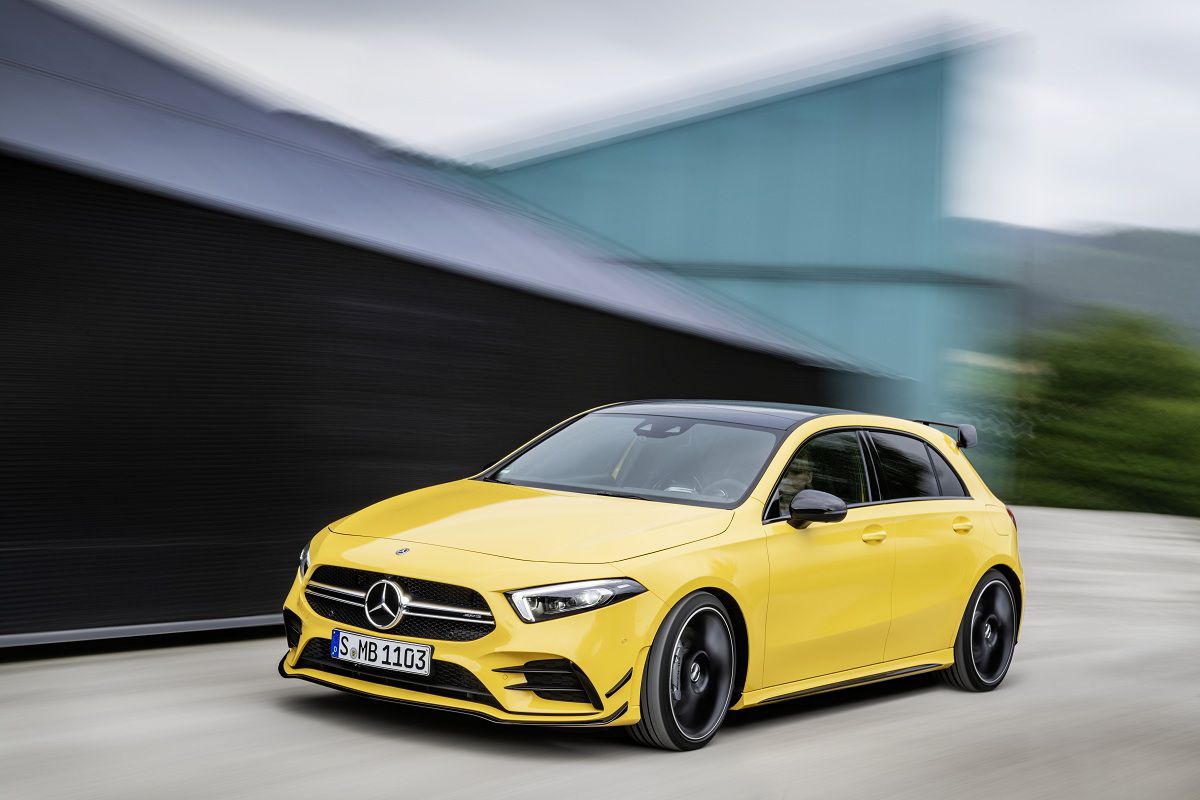 Der neue Mercedes-AMG A 35 4MATIC: Neuer Einstieg in die Welt der Driving PerformanceThe new Mercedes-AMG A 35 4MATIC: New entry-level model opens up the world of driving performance