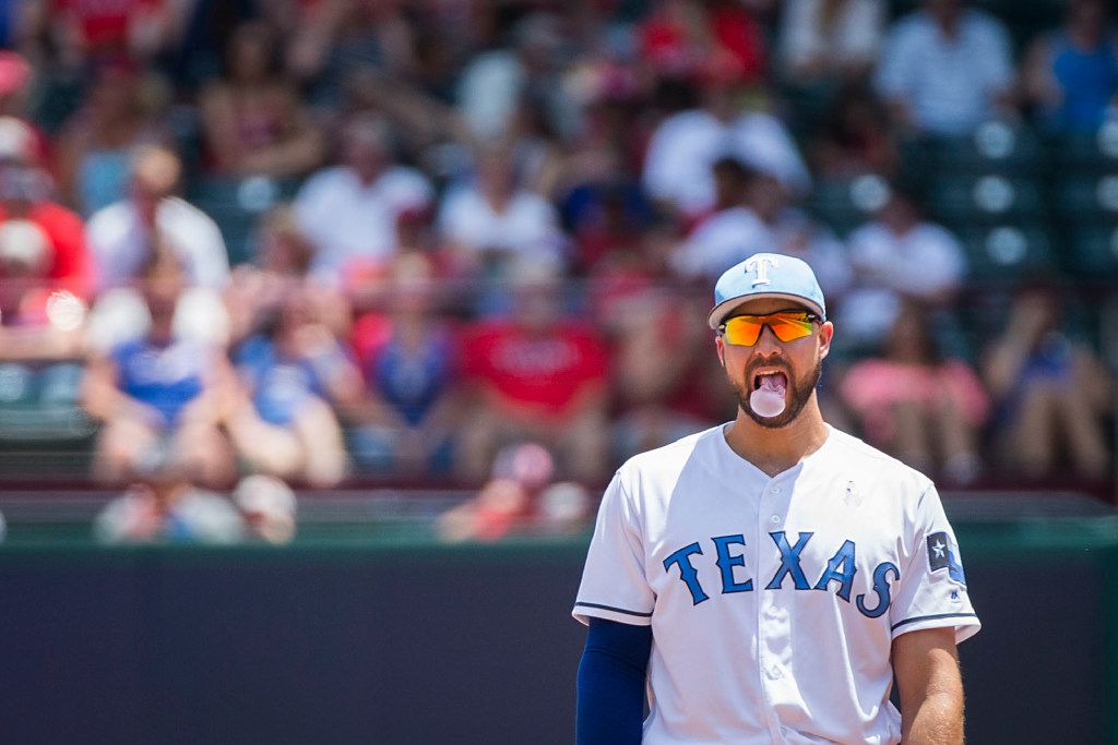 What Pros Wear: What Pros Wear: Elvis Andrus (Glove, Sunglasses, Sleeve) -  What Pros Wear