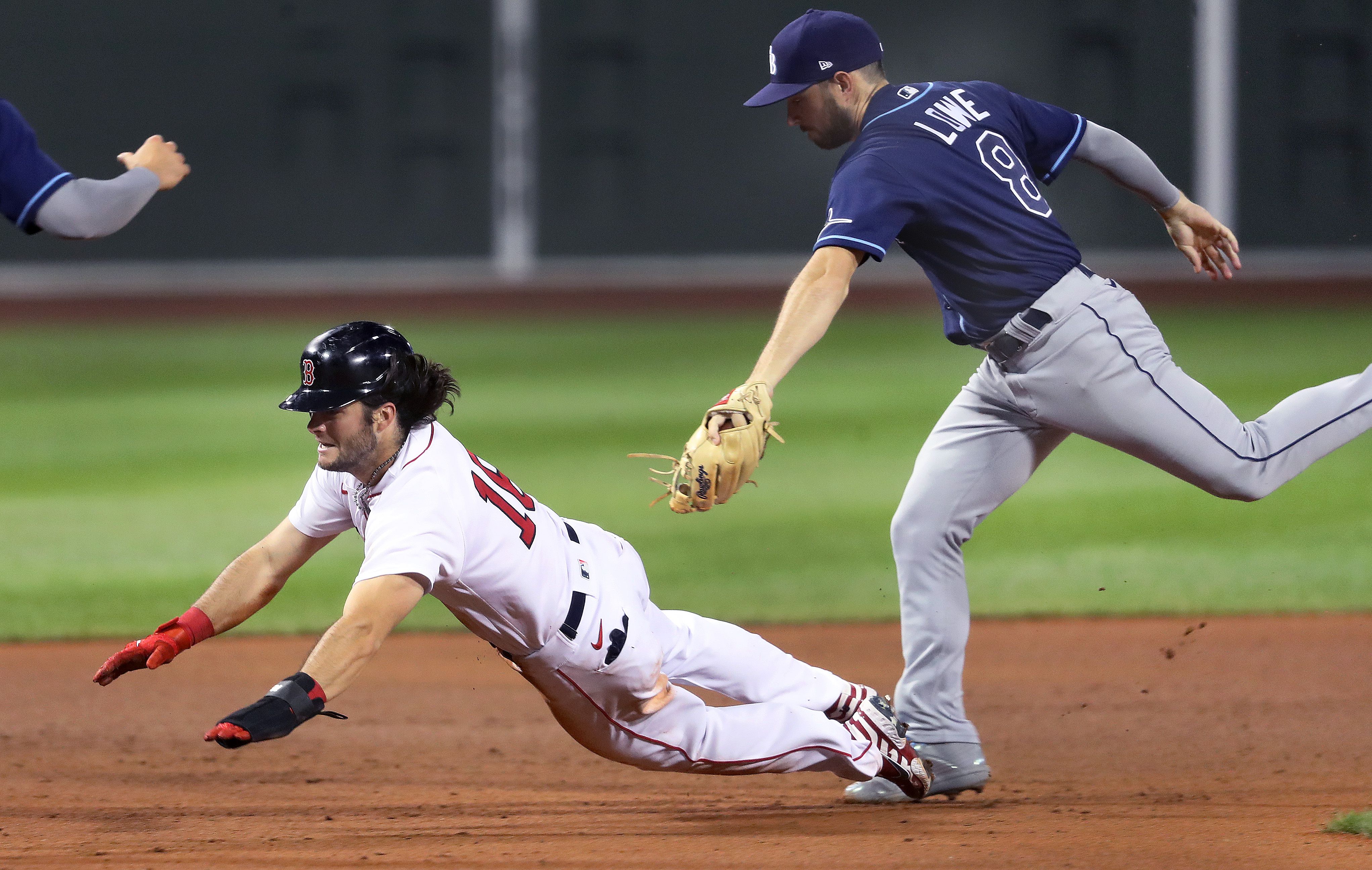 Andrew Benintendi's major-league debut doesn't go according to plan