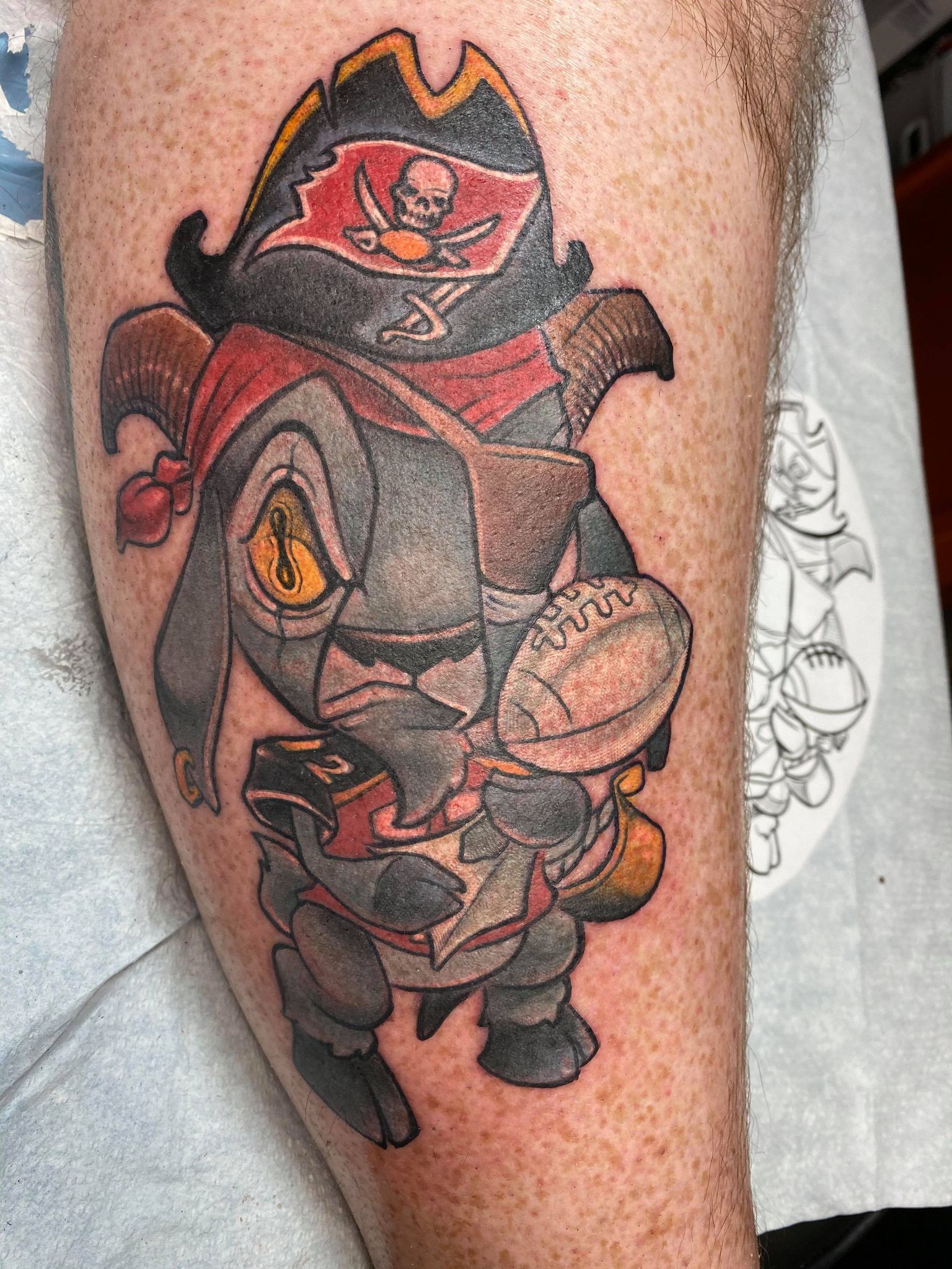 Bucs fans head to local tattoo artist to commemorate Super Bowl 55 win