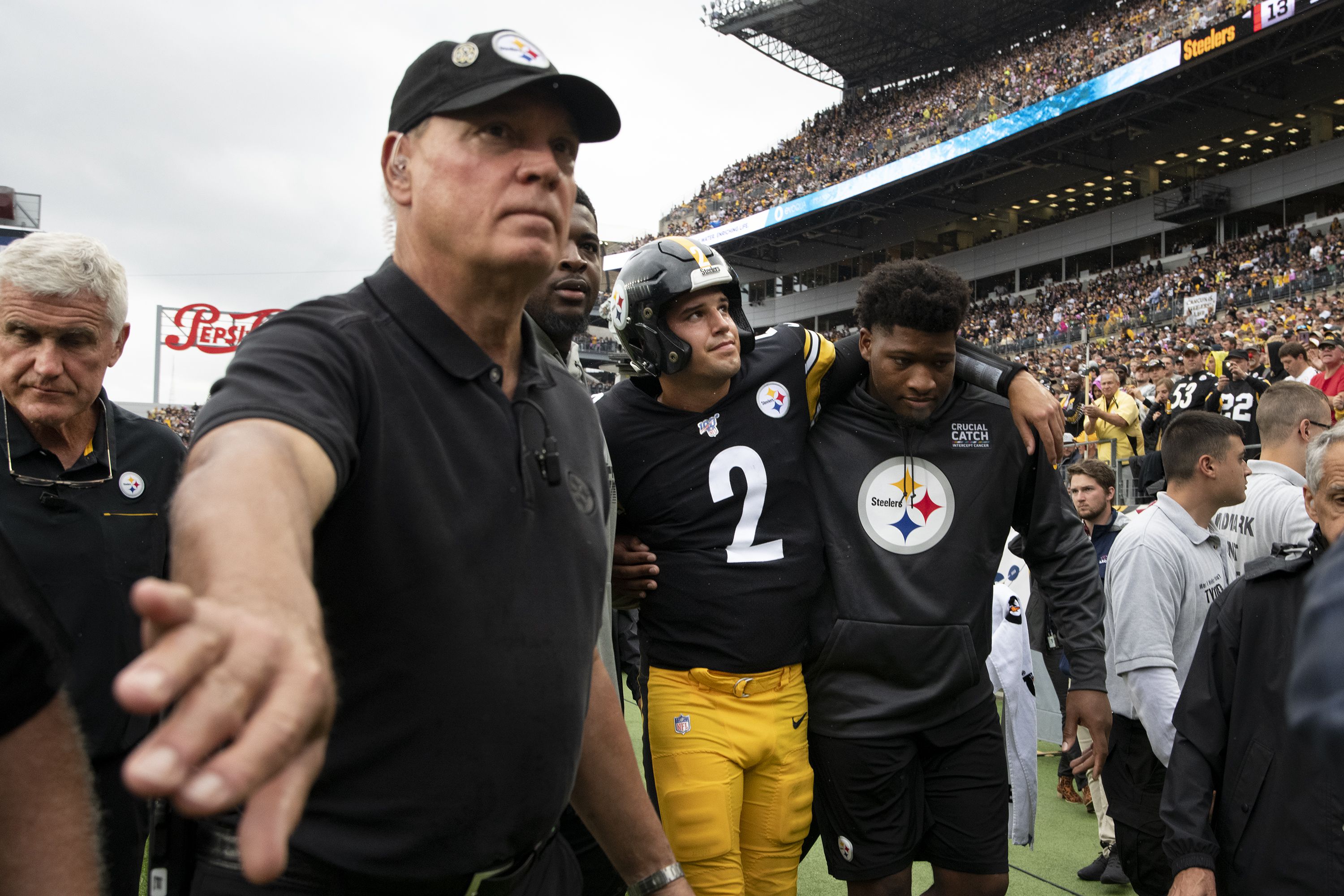 All you do is pray in the moment': Steelers – in their own words – on how  they attended to Mason Rudolph getting knocked out vs. the Baltimore Ravens  