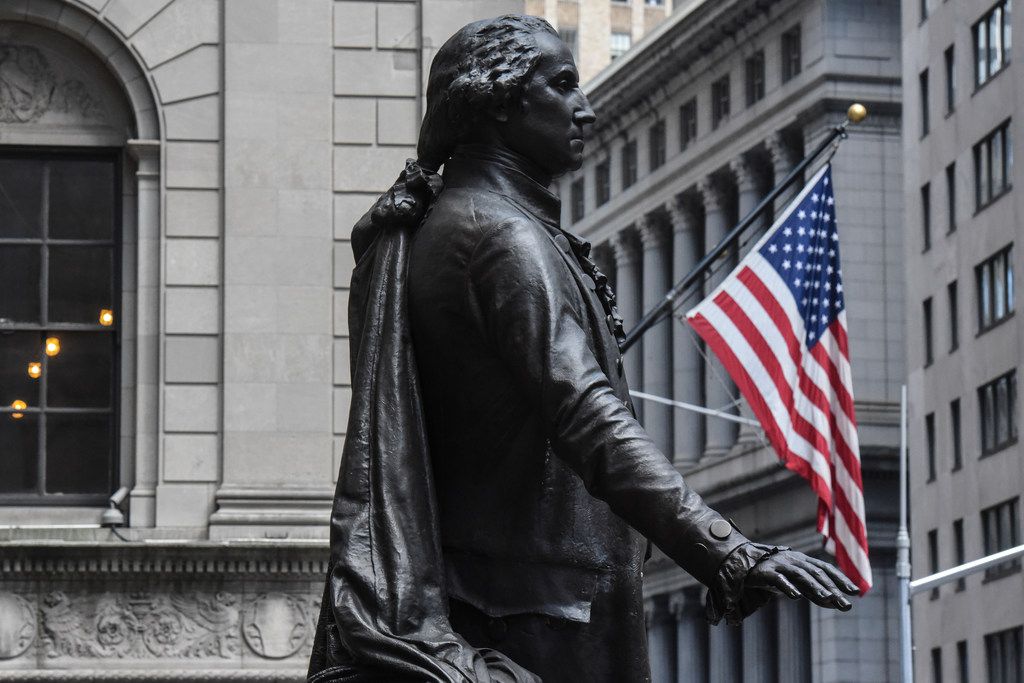 Statue of the 40th U.S. president outside Ronald Reagan Washington