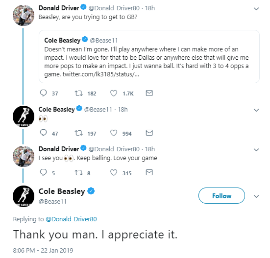 Cole Beasley rips Cowboys front office in explosive tweets