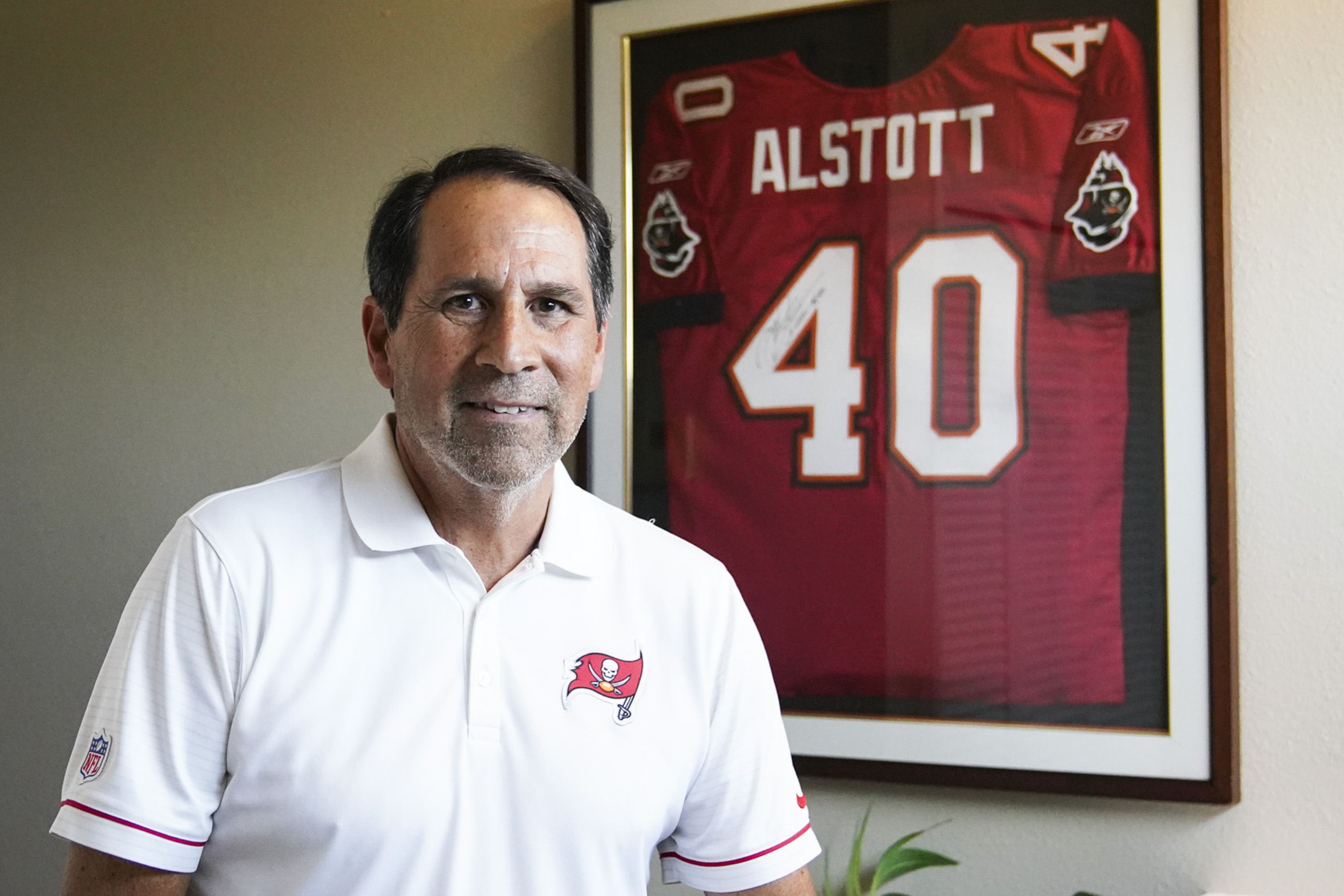 2002 Mike Alstott Signed Game Used Bucs Jersey. - Memorabilia Expert