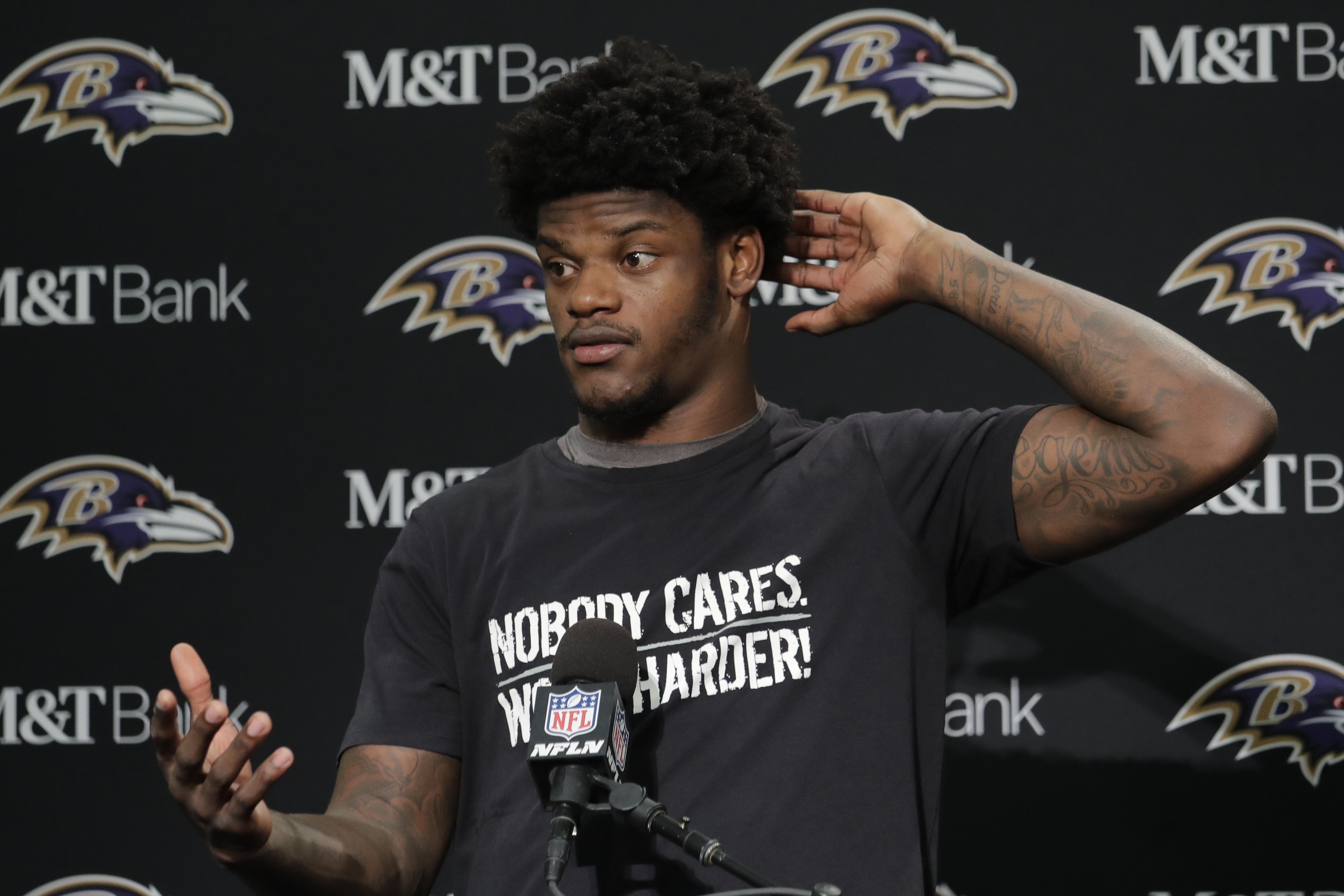 When Baltimore Ravens' Lamar Jackson sees himself on TV, he's 'going to  turn the channel' 