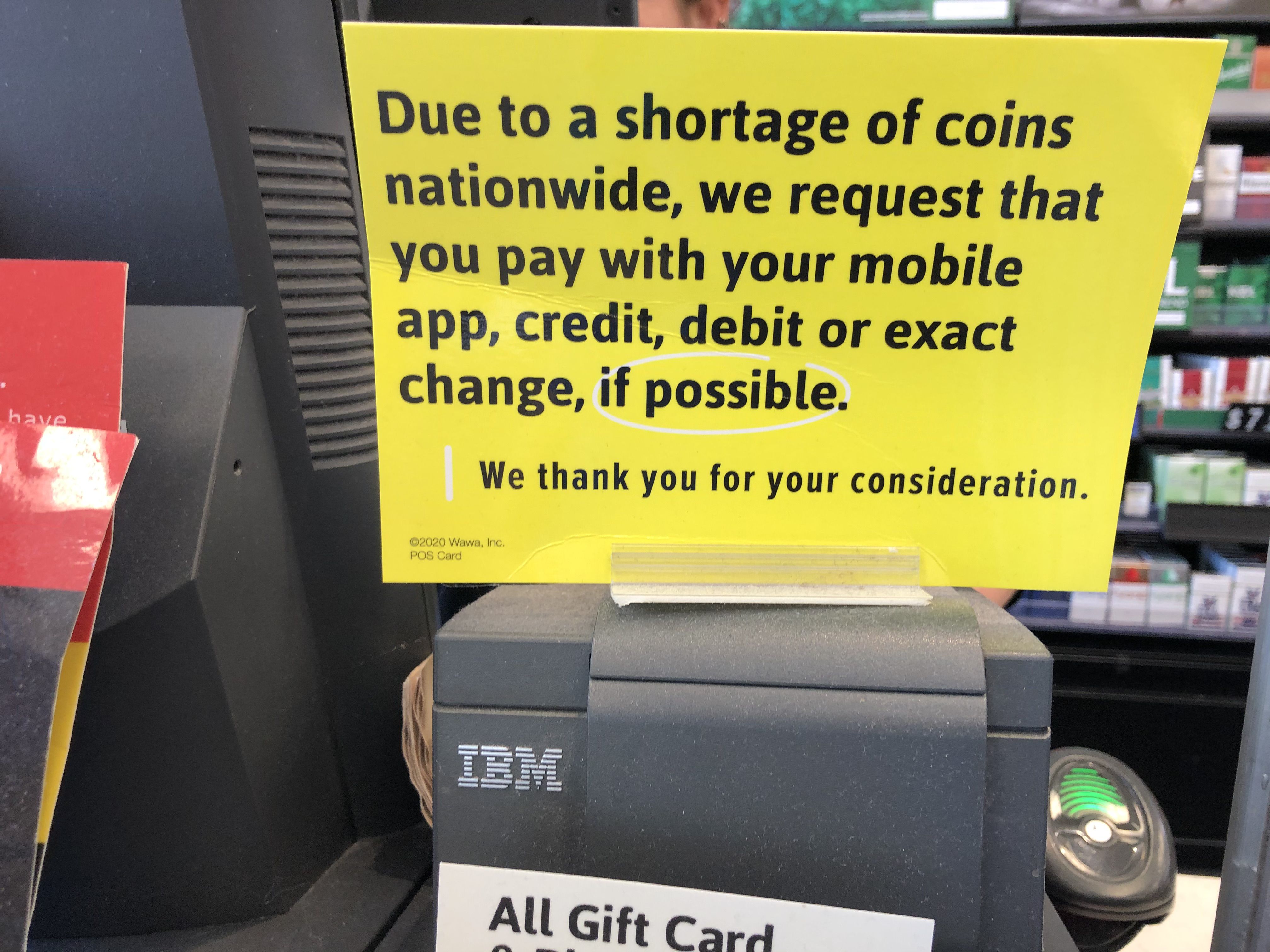 Grocery chain stops giving customers coin change due to