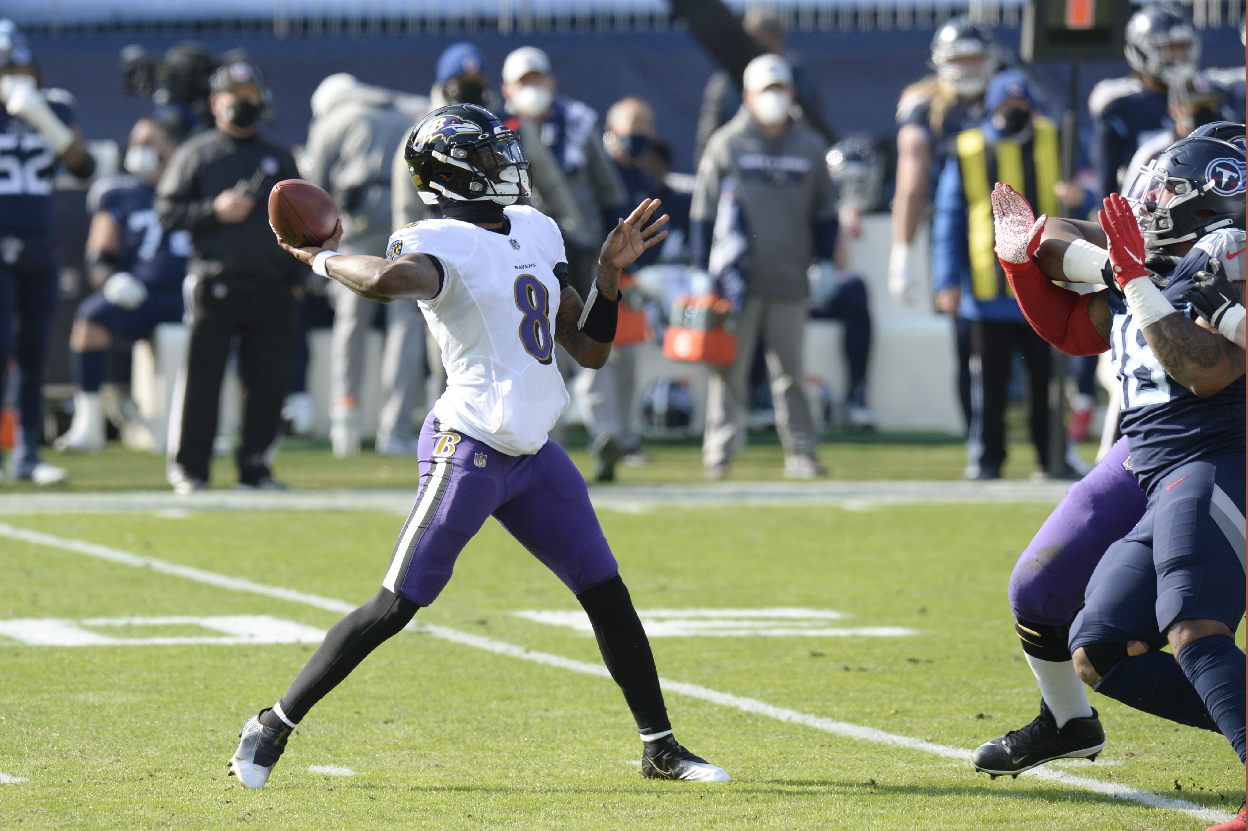 NFL Playoffs 2021: Ravens' Lamar Jackson finally wins 1st playoff game in  gutsy performance vs. Titans 