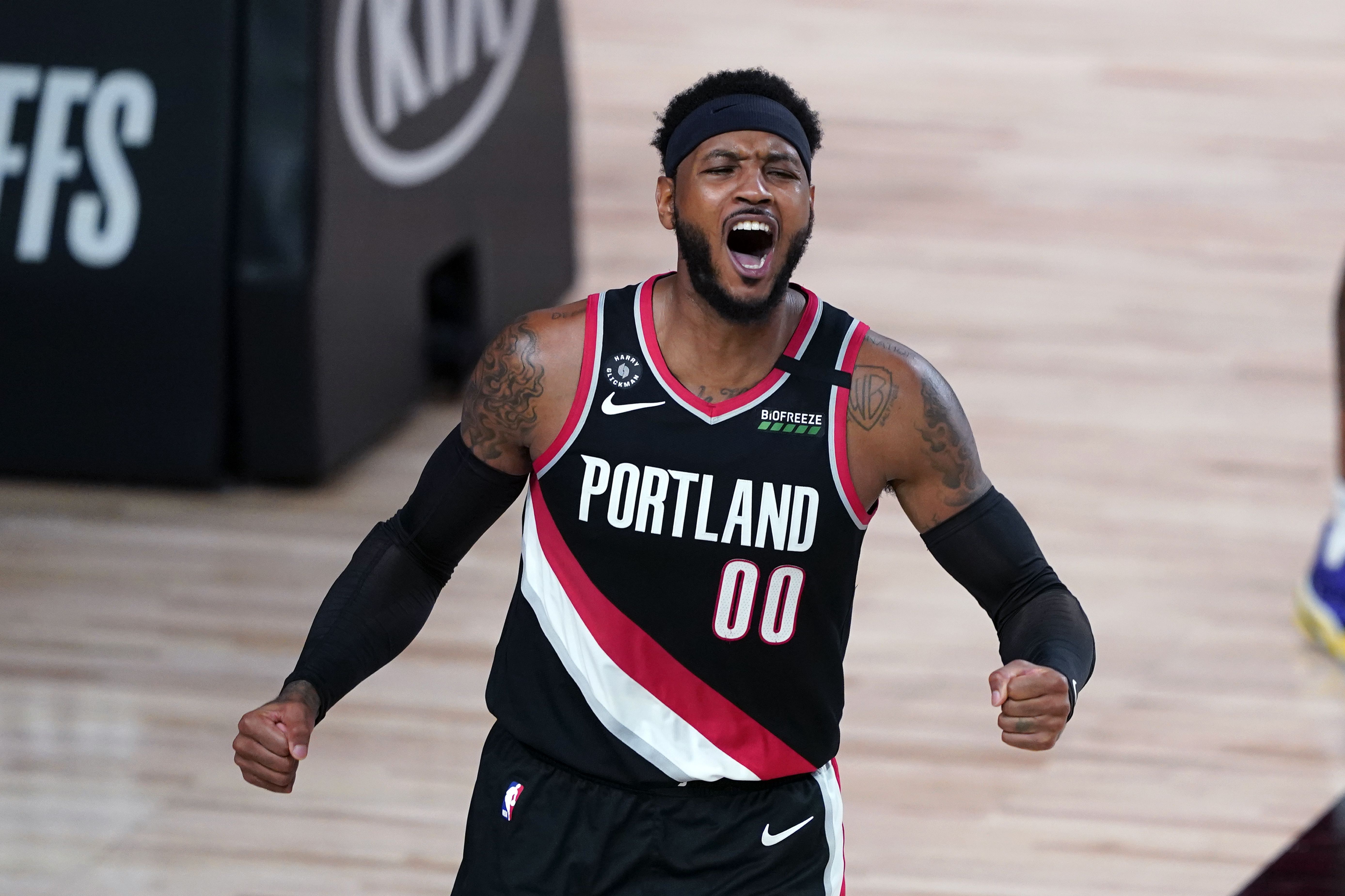 This Day in History: Carmelo Anthony Makes Portland Trail Blazers Debut -  Blazer's Edge