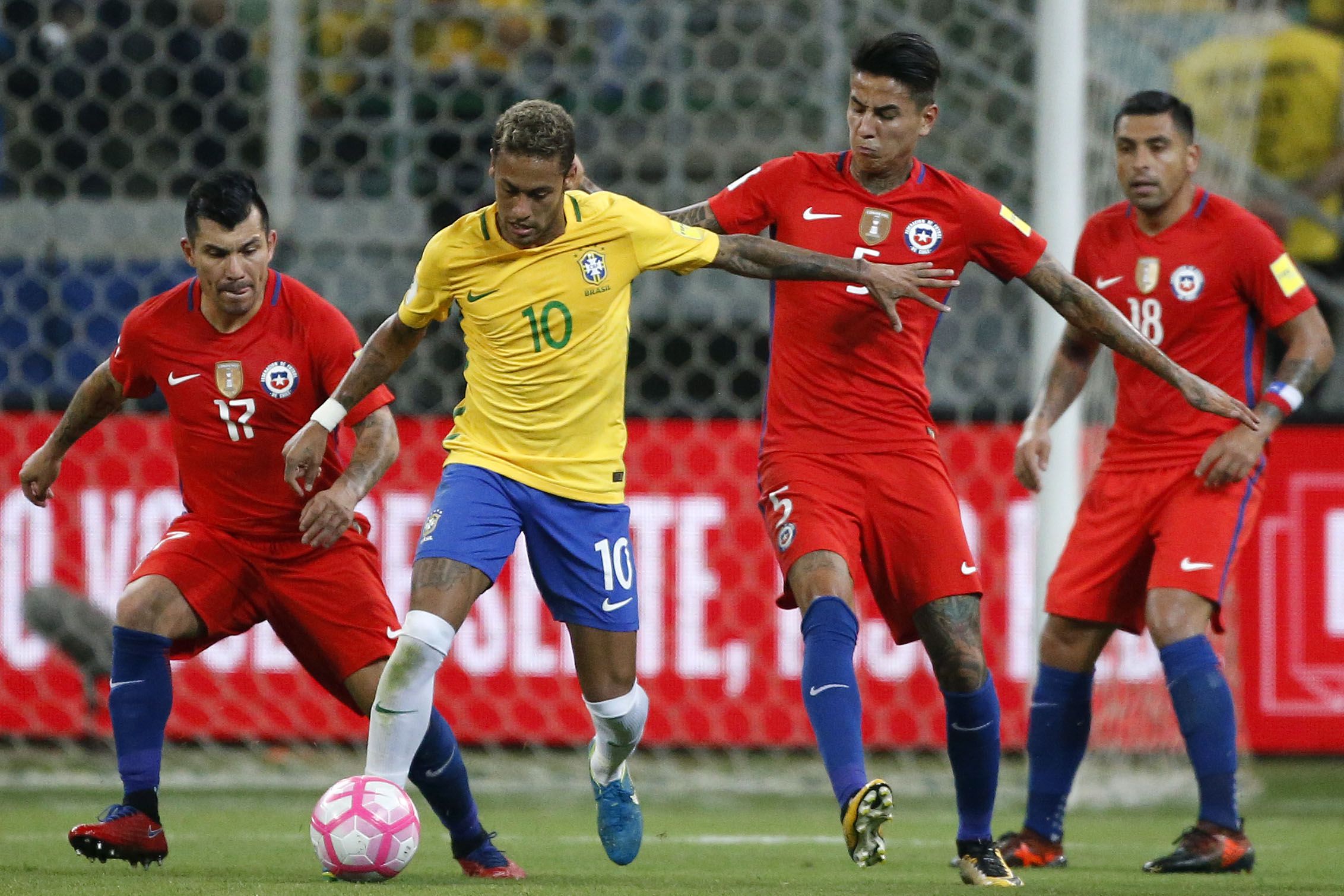 Brasil vs Chile, clasificatorias al mundial de Rusia 2018