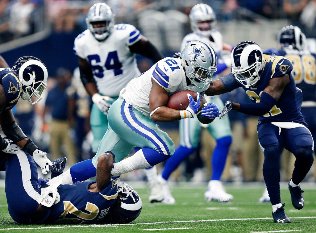 Ezekiel Elliott, Dak Prescott and Jaylon Smith Compete in Supermarket Sweep