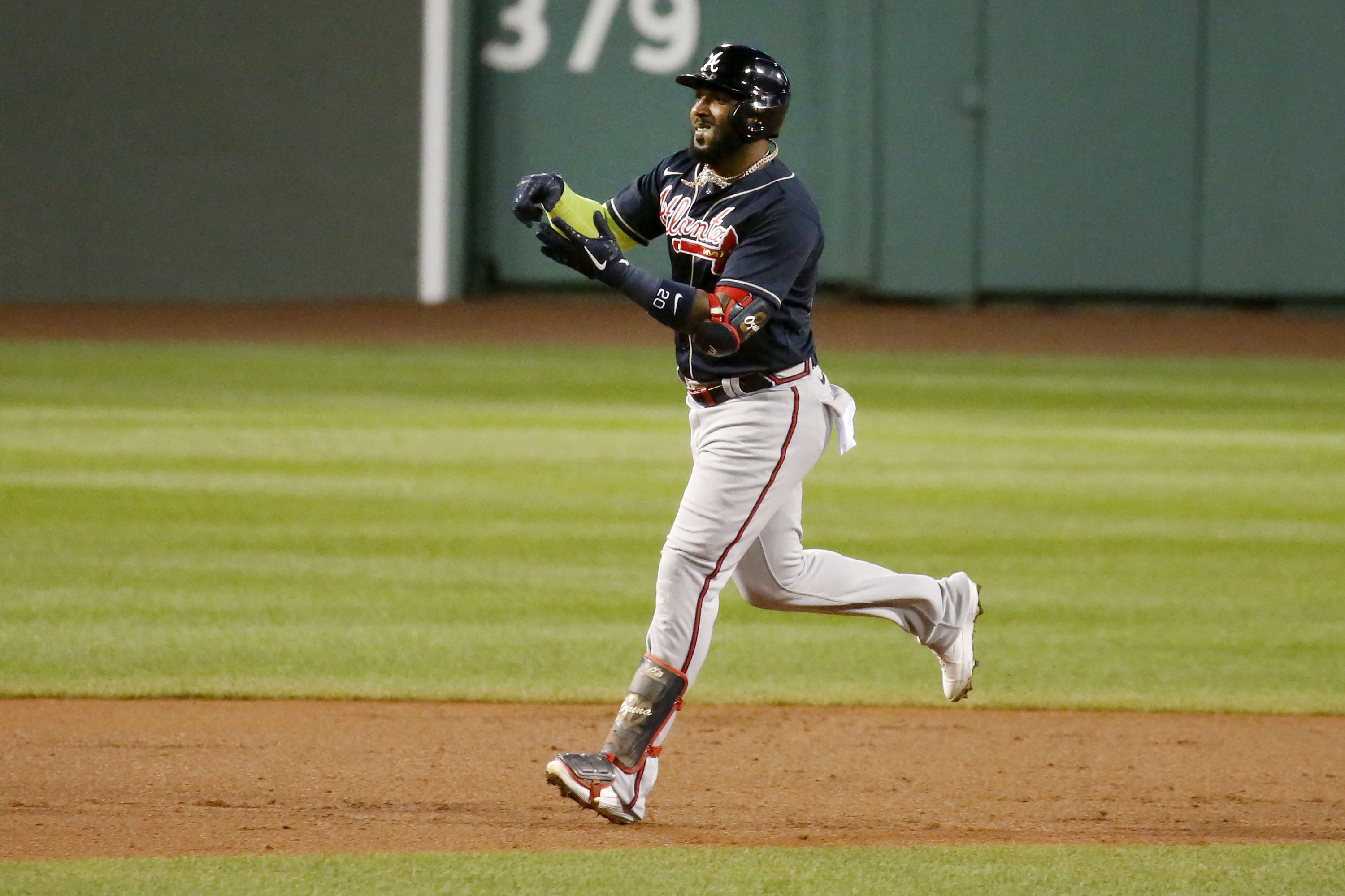 Marcell Ozuna (3 HRs), Braves overpower Red Sox - The Boston Globe