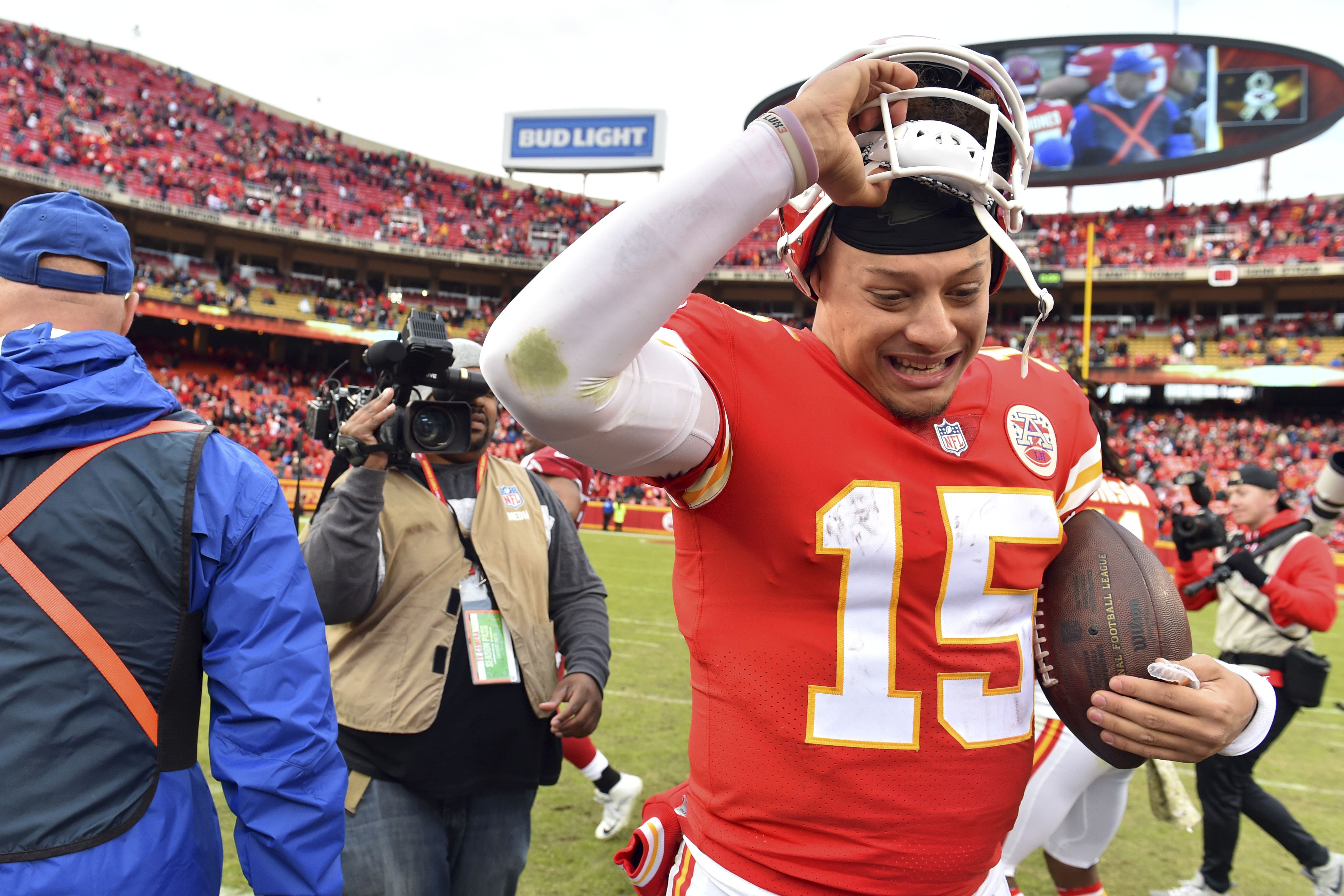 Kansas City Chiefs' Eric Berry, Sammy Watkins and Spencer Ware