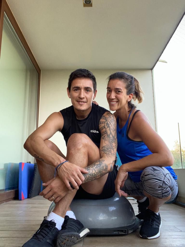 Matías Rodríguez y su esposa