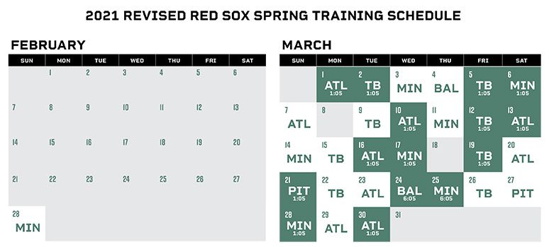 Red Sox release 2020 spring training schedule - The Boston Globe