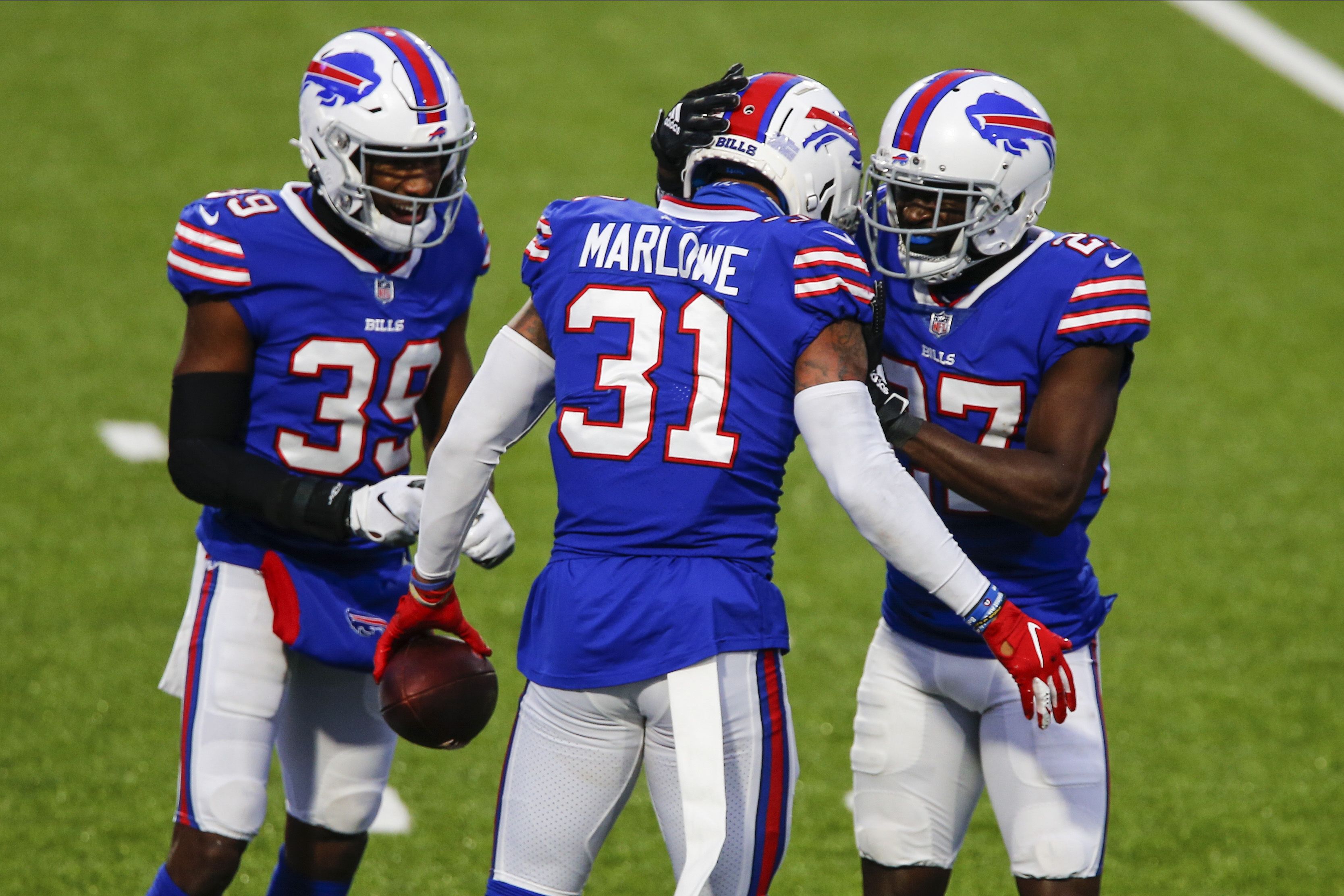 Justin Zimmer forces Cam Newton fumble as Bills beat Patriots 24-21