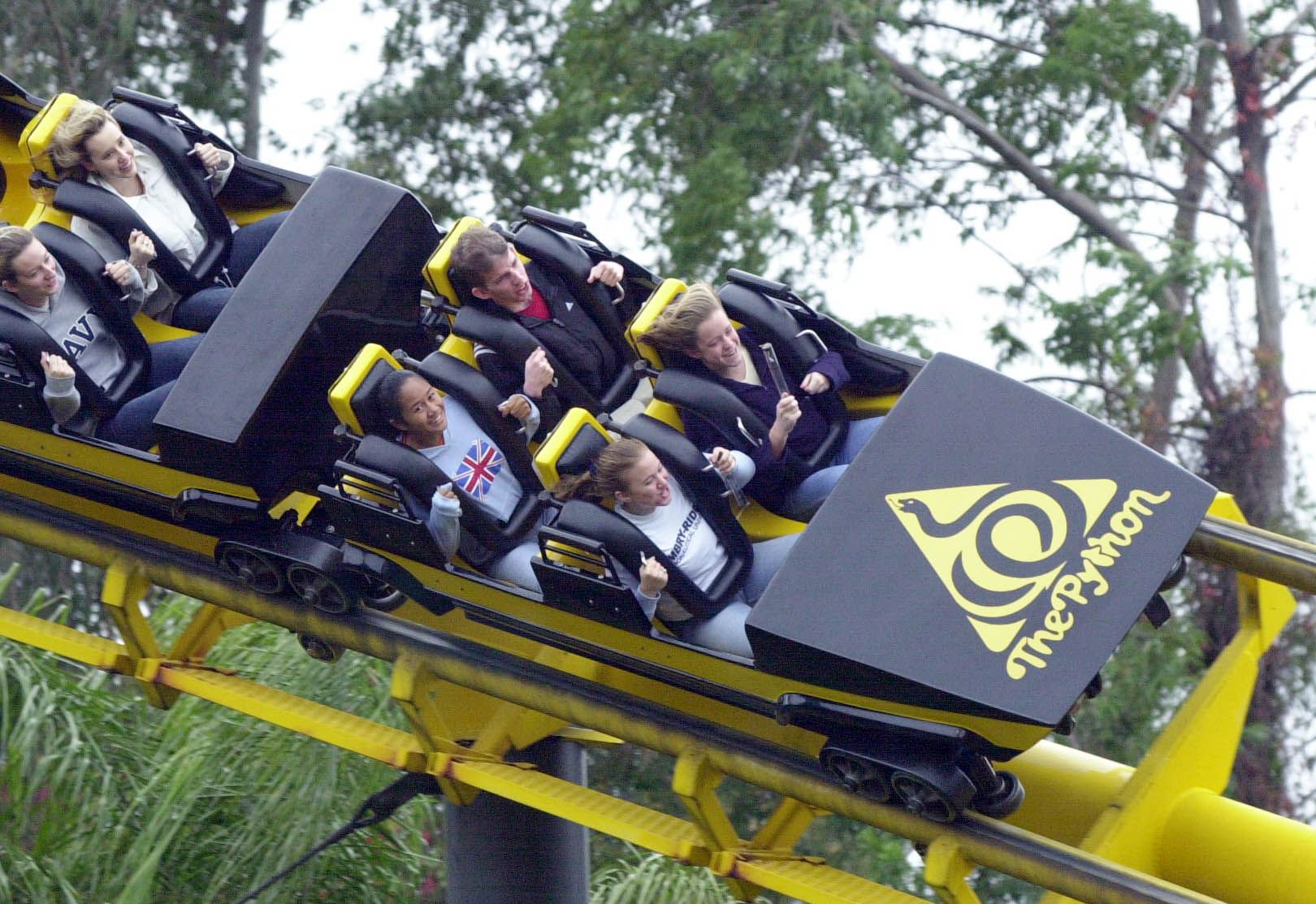 The Scorpion Rollercoaster at Busch Gardens Tampa Florida USA with