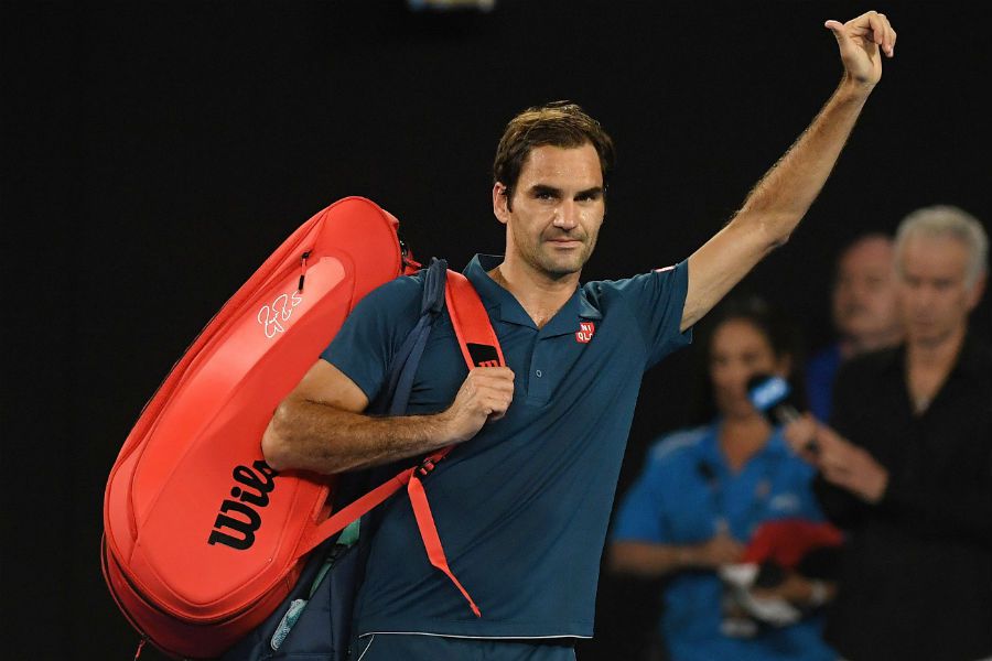 Roger Federer se despide del Abierto de Australia.