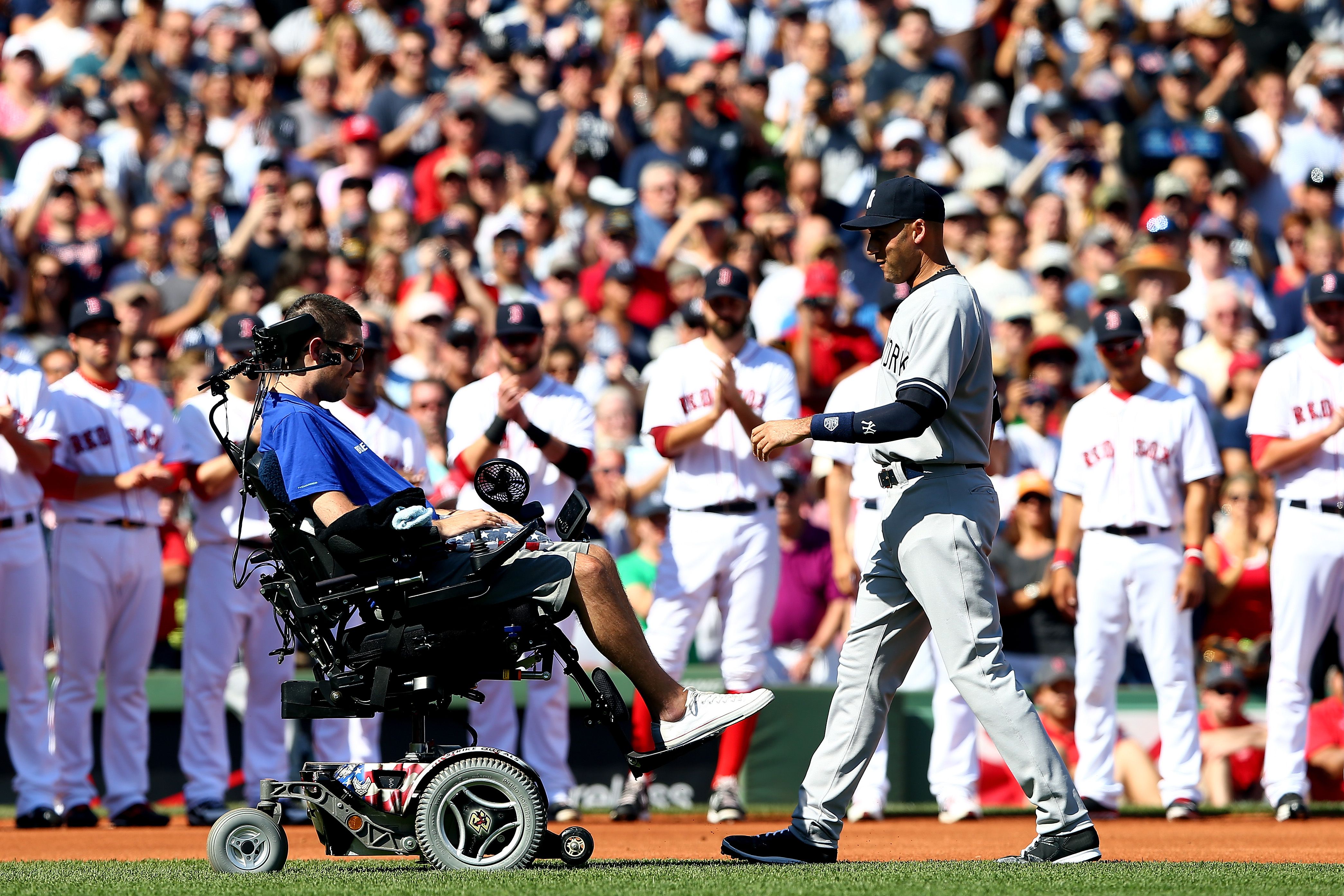 MLB Fan Battling ALS Receives a Customized Power Wheelchair During