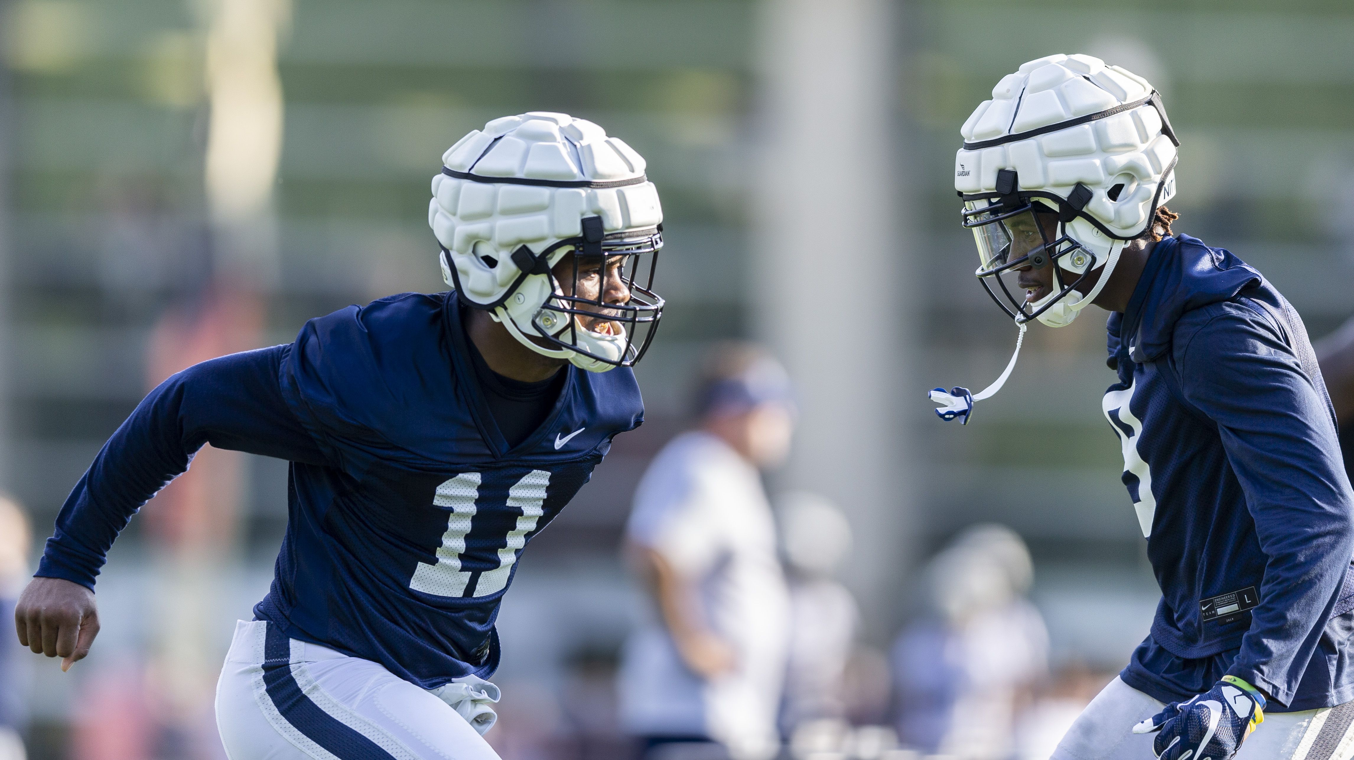 Nike Cowboys 11 Micah Parsons White And Blue Split Limited Men Jersey