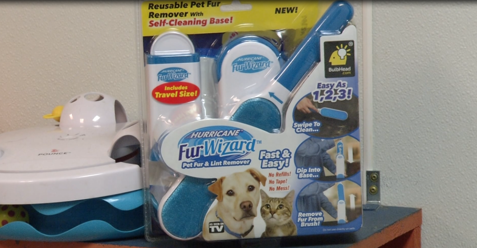 Fur wizard lint outlet brush