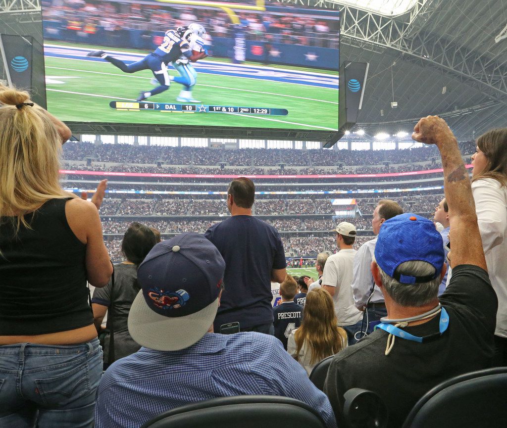 Dashing through AT&T Stadium is part of the standing room only