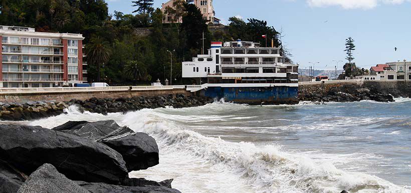 Marejadas en Viña del Mar