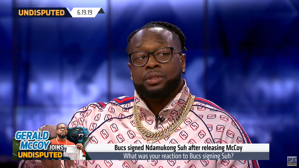 Ndamukong Suh wearing No. 93, just like Gerald McCoy