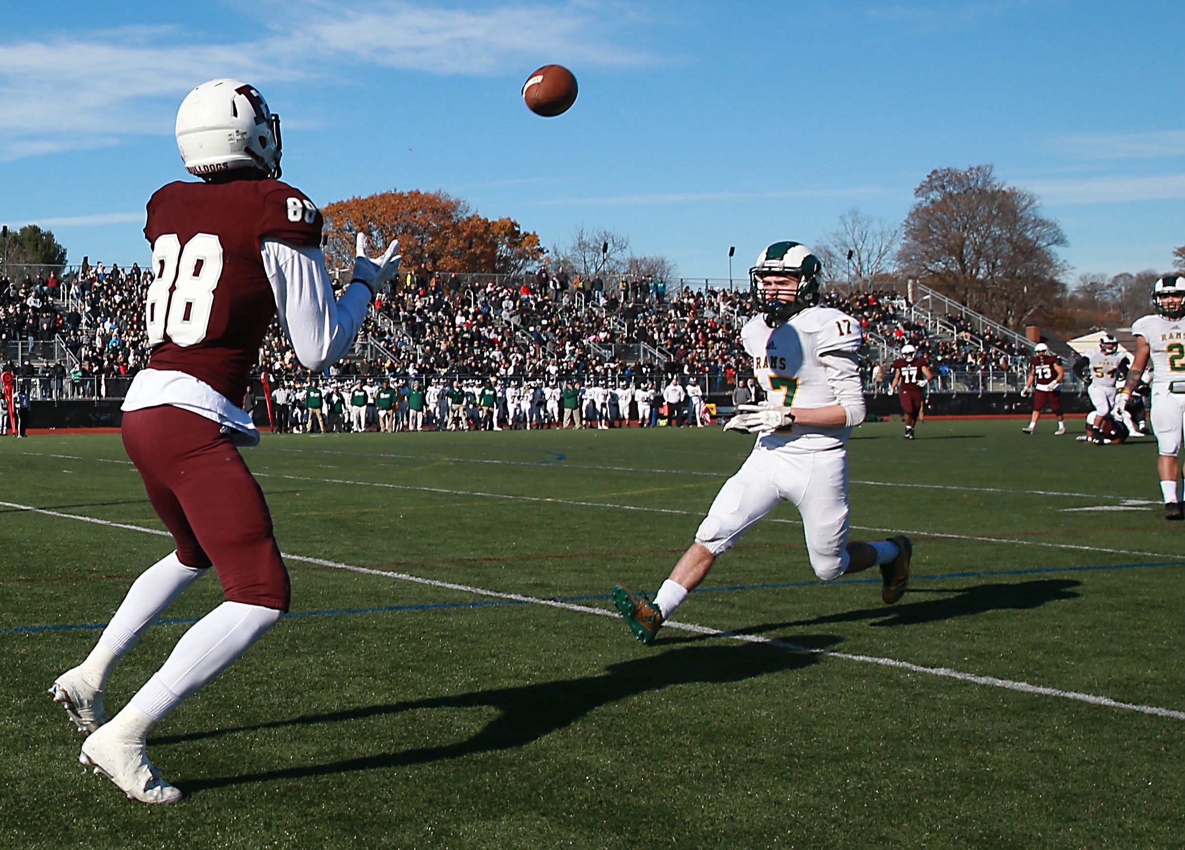 In Jim Kelliher's 50th, and final opener as coach, Abington picks off South  Shore rival Cohasset - The Boston Globe