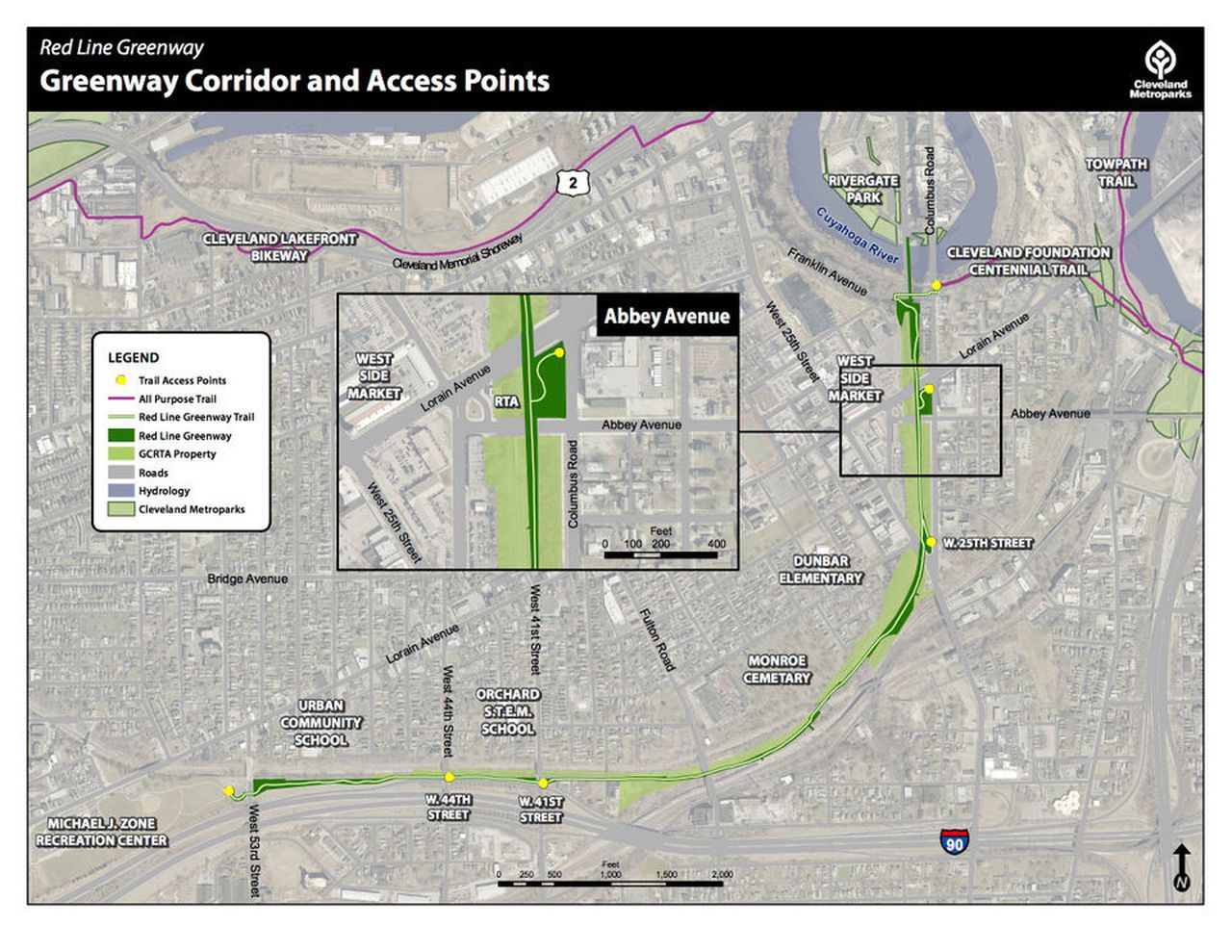 Cleveland Red Line Map Greater Cleveland Rta To Begin Talks With Mrn Ltd. Over Developing  Controversial Site Next To Red Line Greenway - Cleveland.com