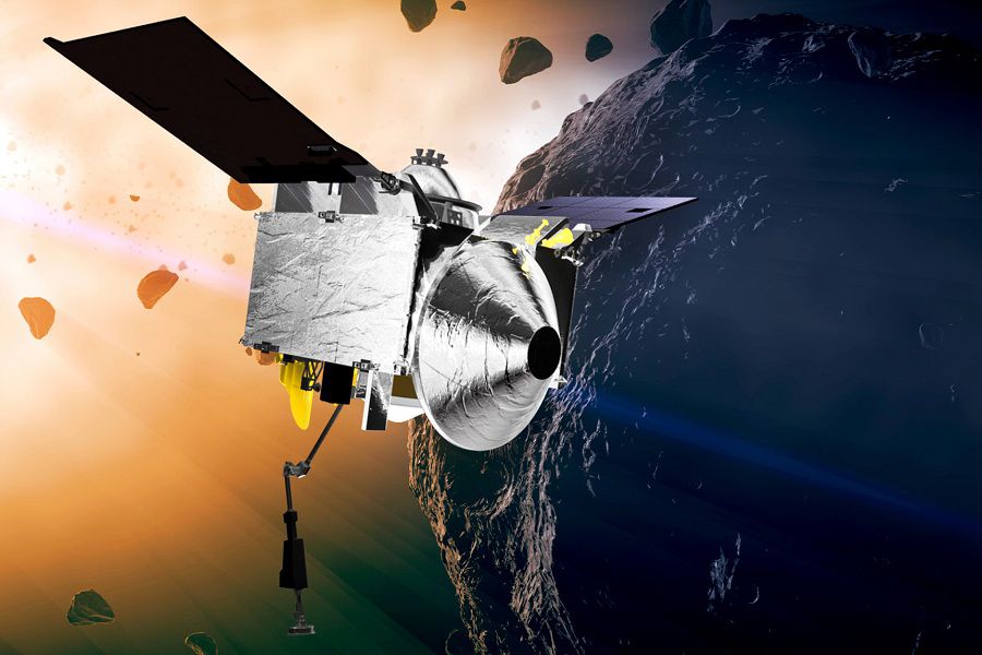 FILE - This file illustration provided by NASA depicts the Osiris-Rex