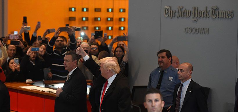 Trump y The New York Times