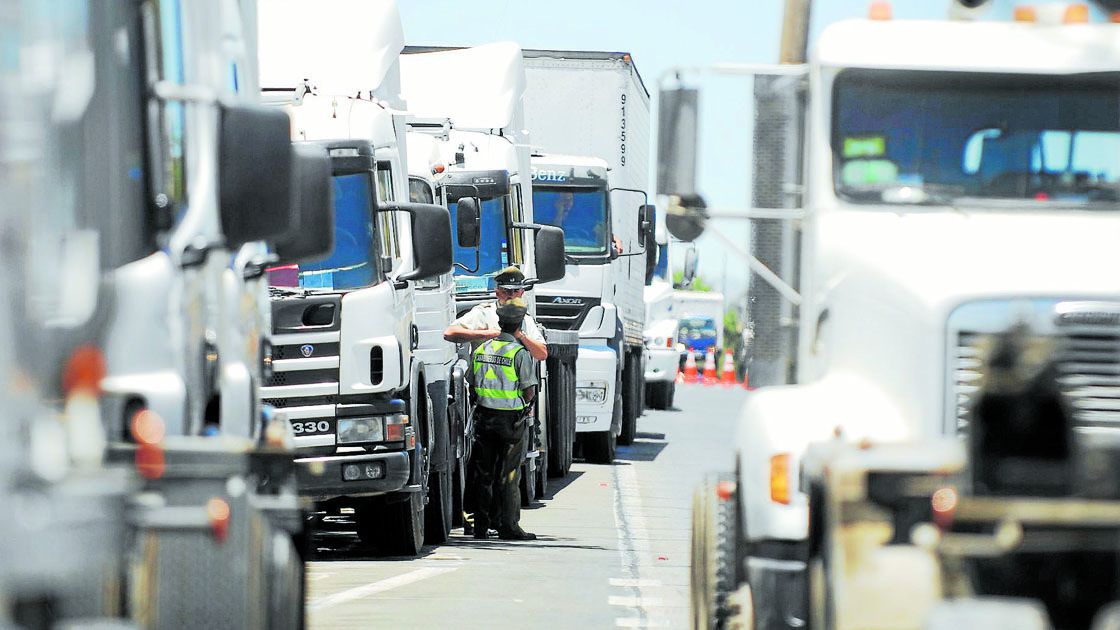 Camiones en Paro Lo Vasquez