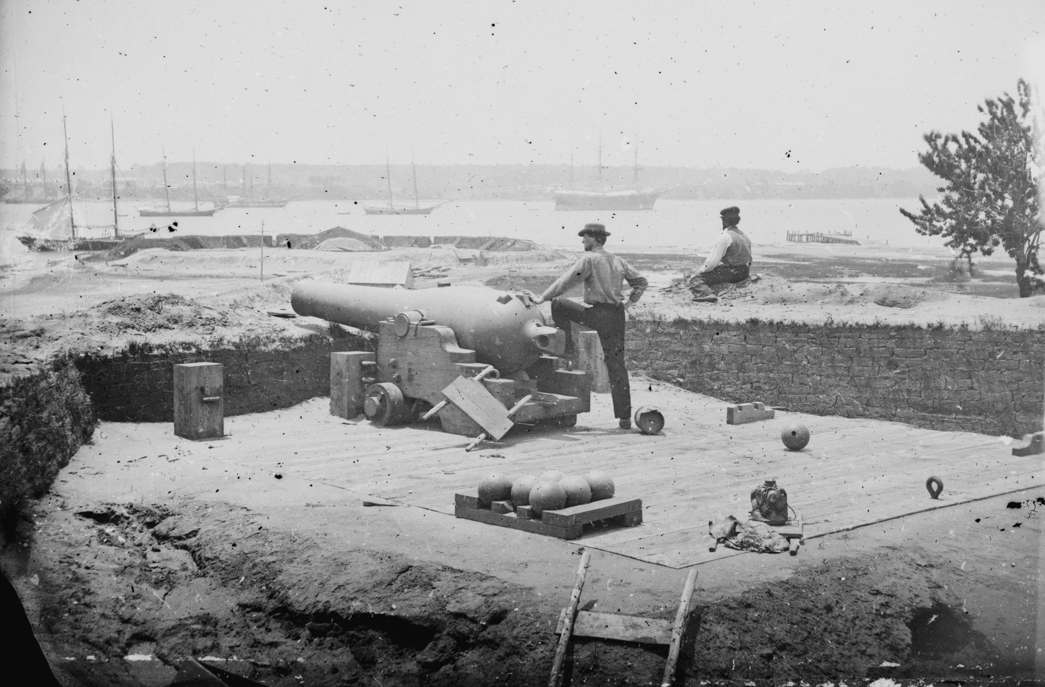 New Civil War Photo 6 Sizes Confederate Water Battery at Gloucester Virginia 