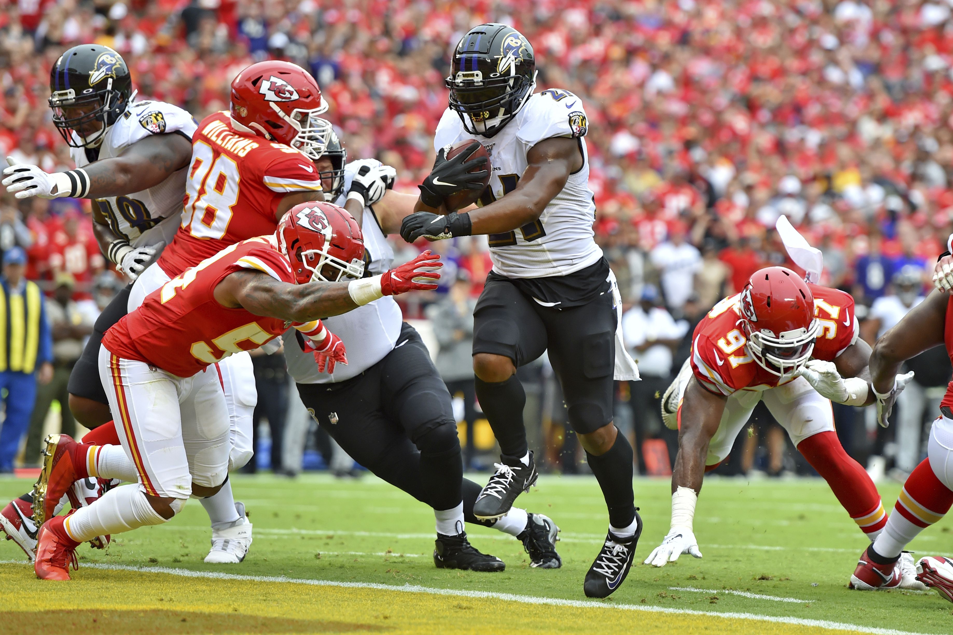 Nd Ravens 26 Maurice Canady During Editorial Stock Photo - Stock Image