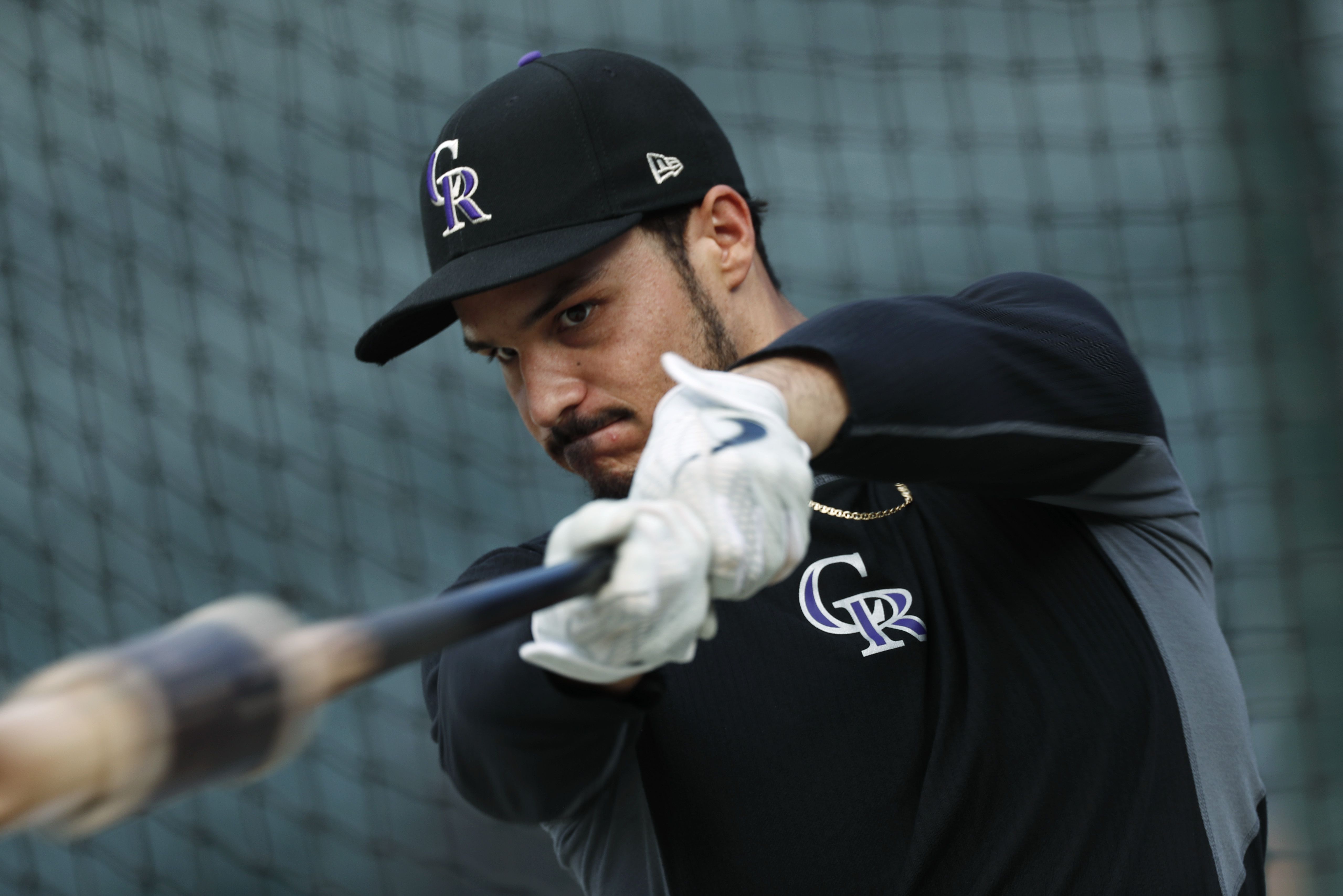 July 2. 2021: Saint Louis third basemen Nolan Arenado (28) in the dugout  during the MLB game between the Saint Louis Cardinals and the Colorado  Rockies held at Coors Field in Denver