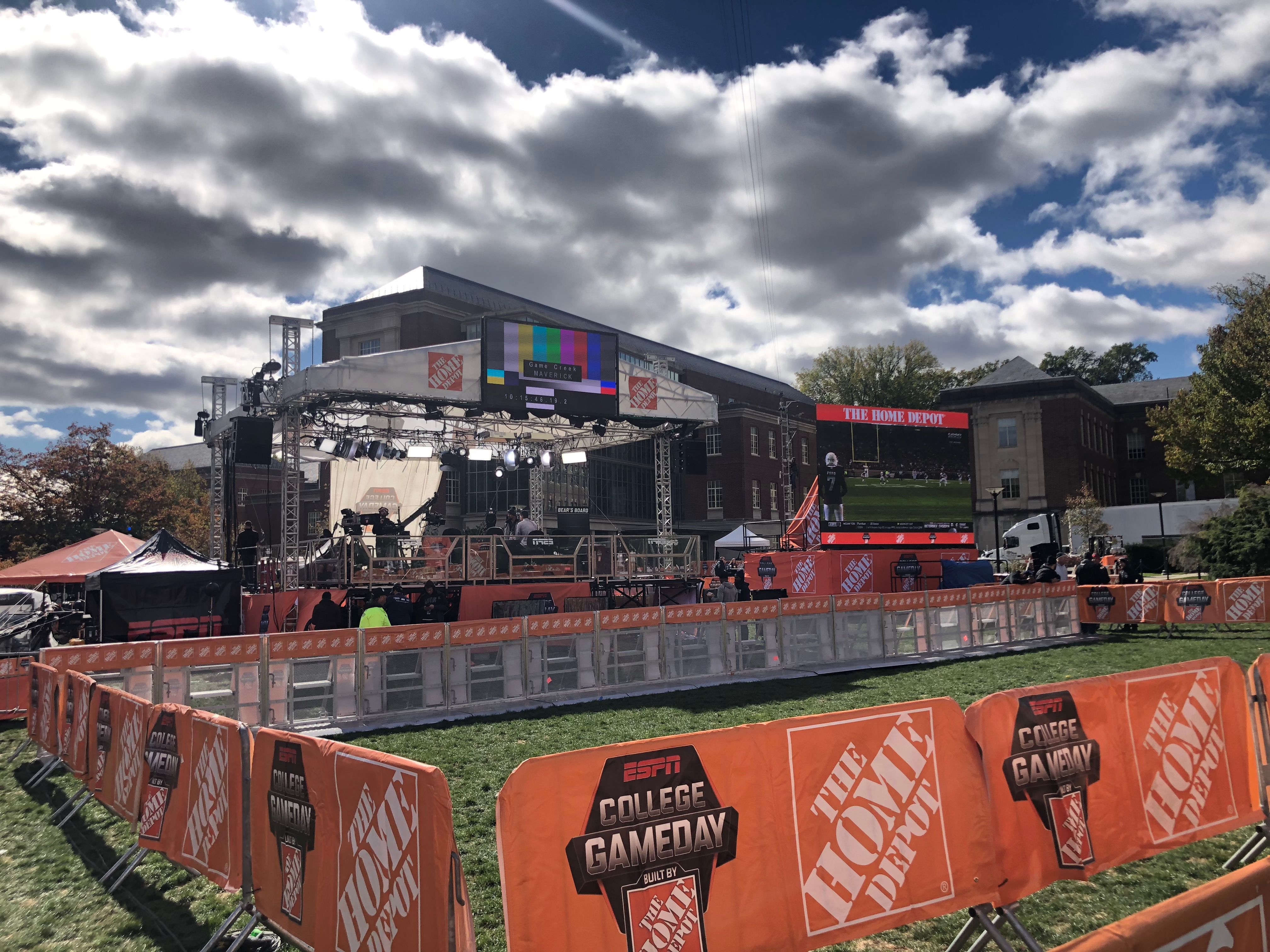 Stars Come Out for ESPN's College GameDay Built by The Home Depot