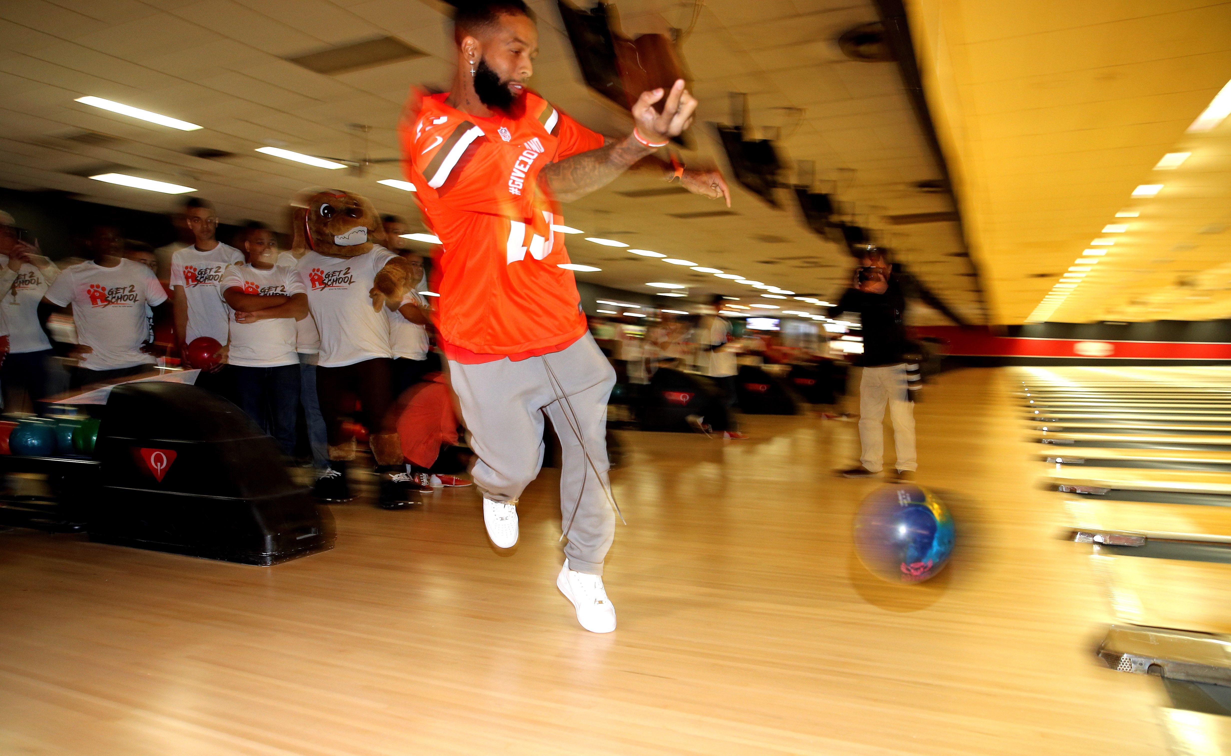 Get 2 School Bowling & Pizza Party with Odell Beckham Jr