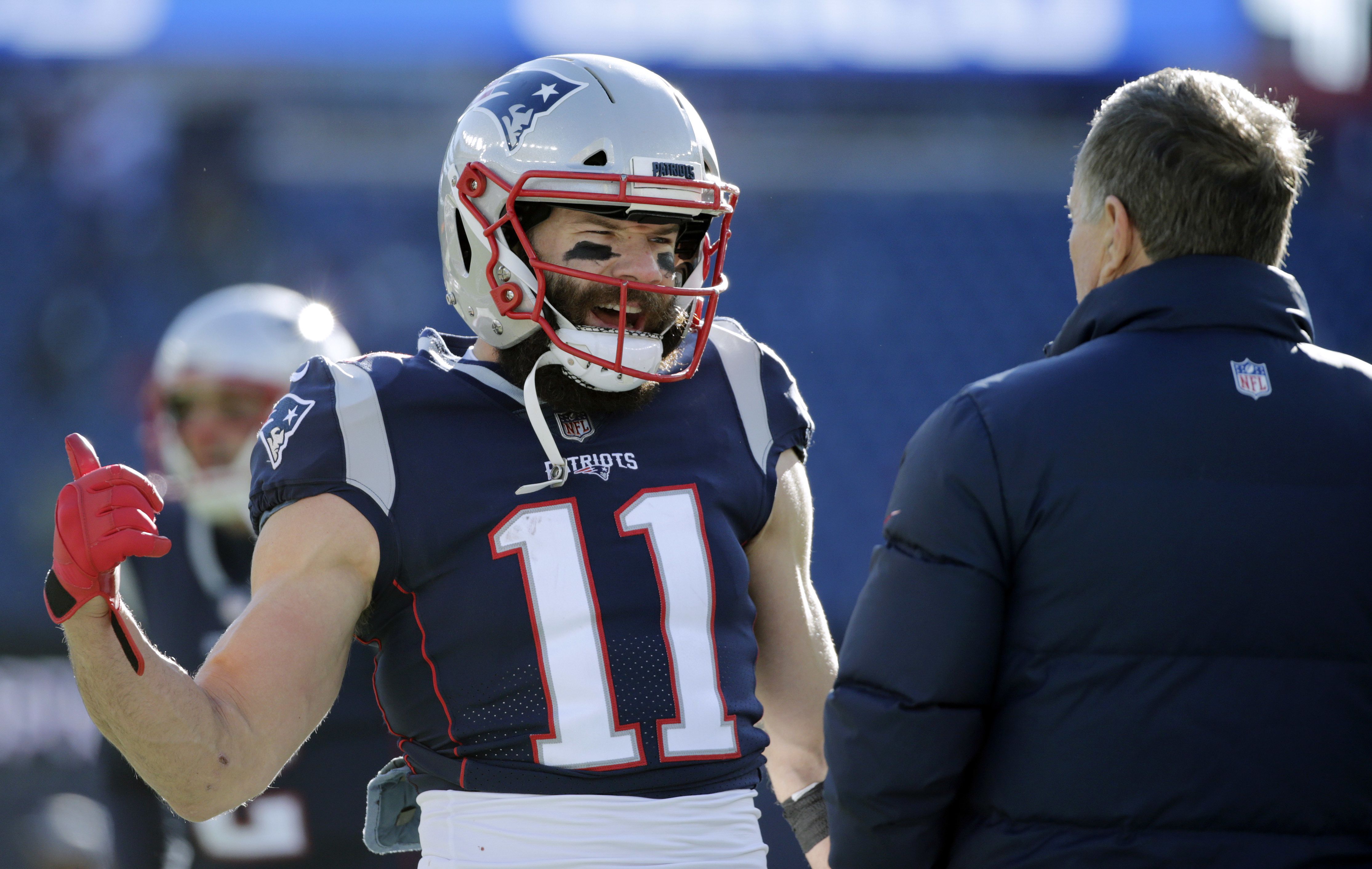 New England Patriots Julian Edelman Catch V. Falcons Flag -   Norway