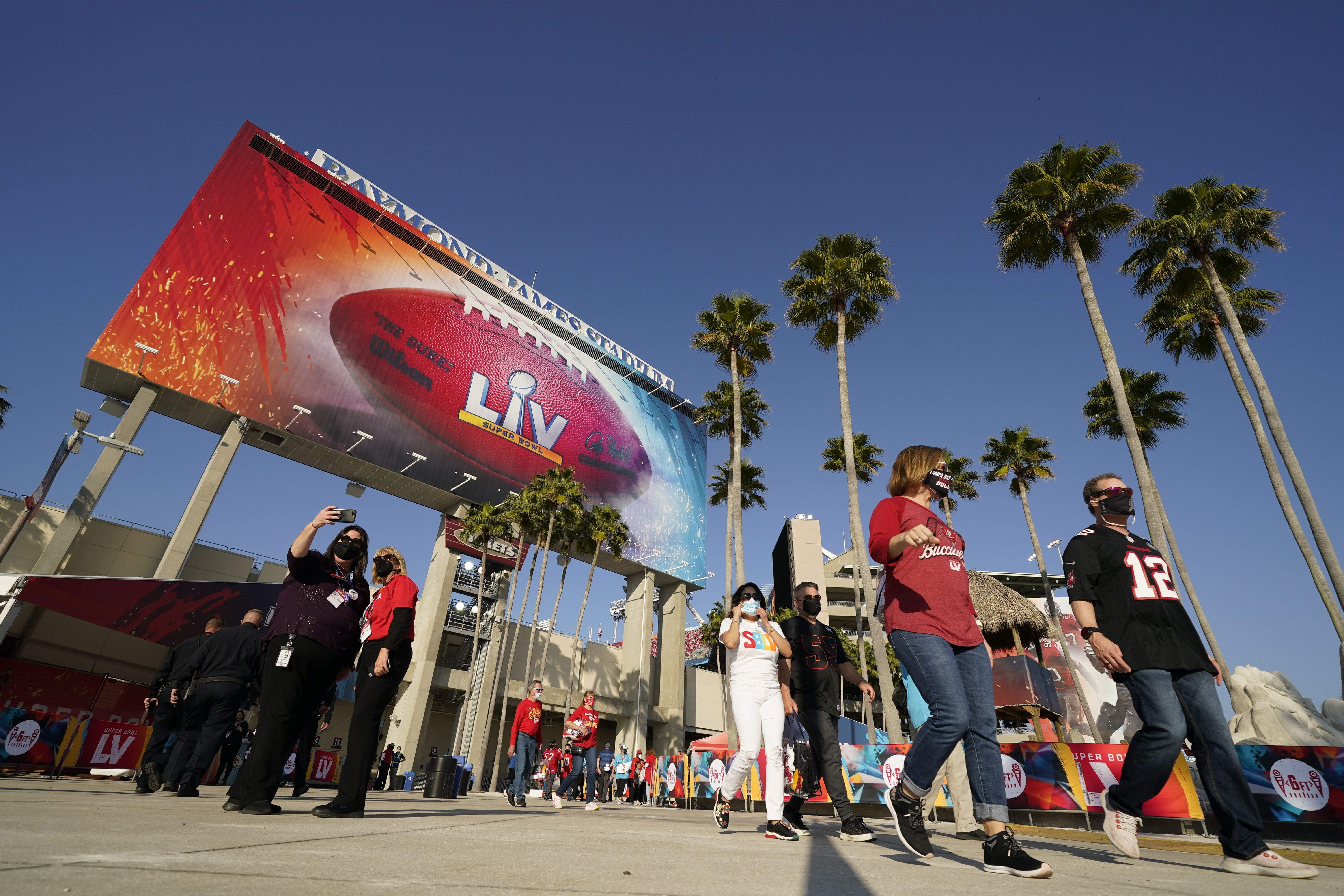 Super Bowl in Tampa creates 'craziness' outside, inside